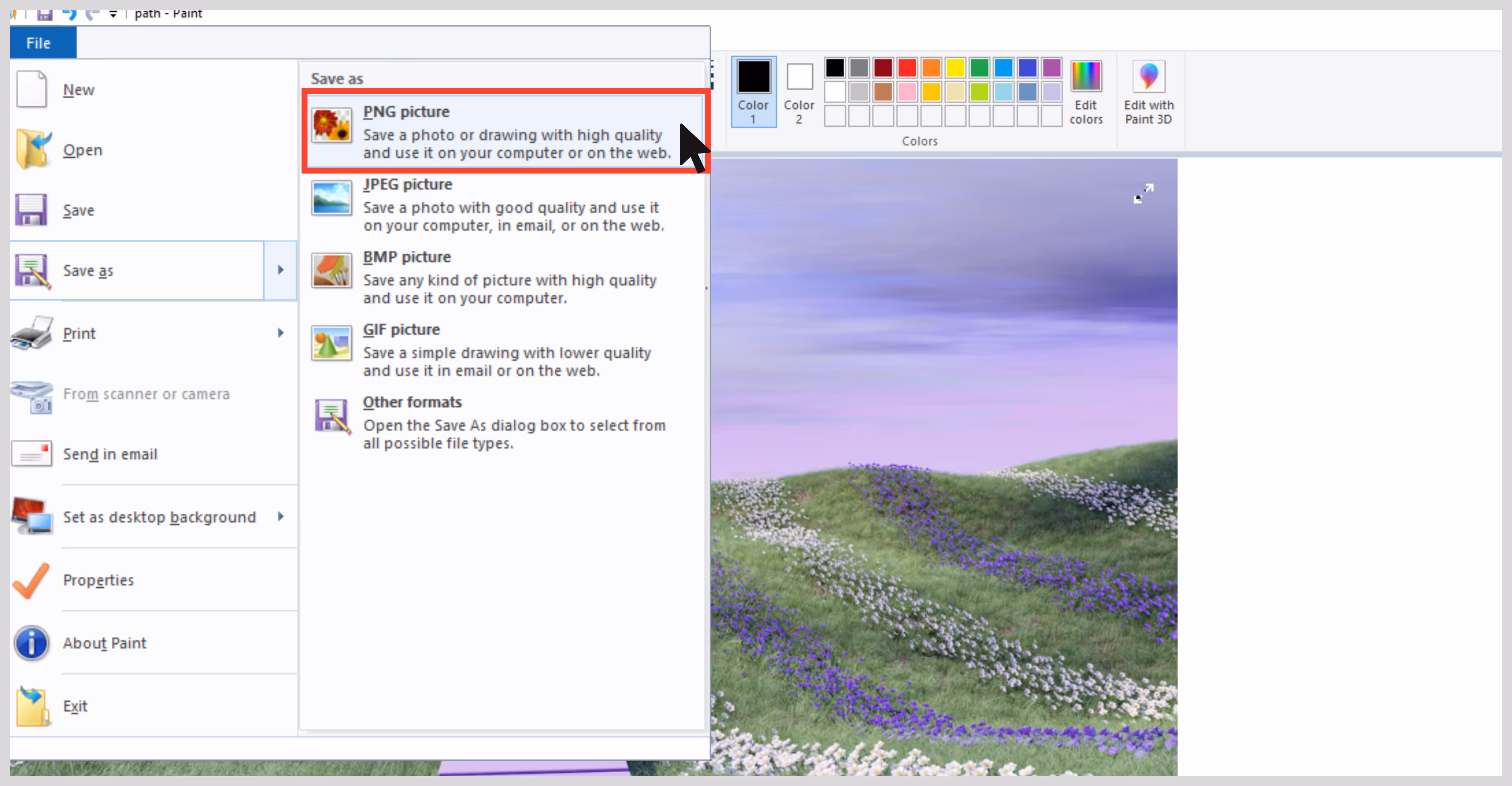 Save as PNG for better output
