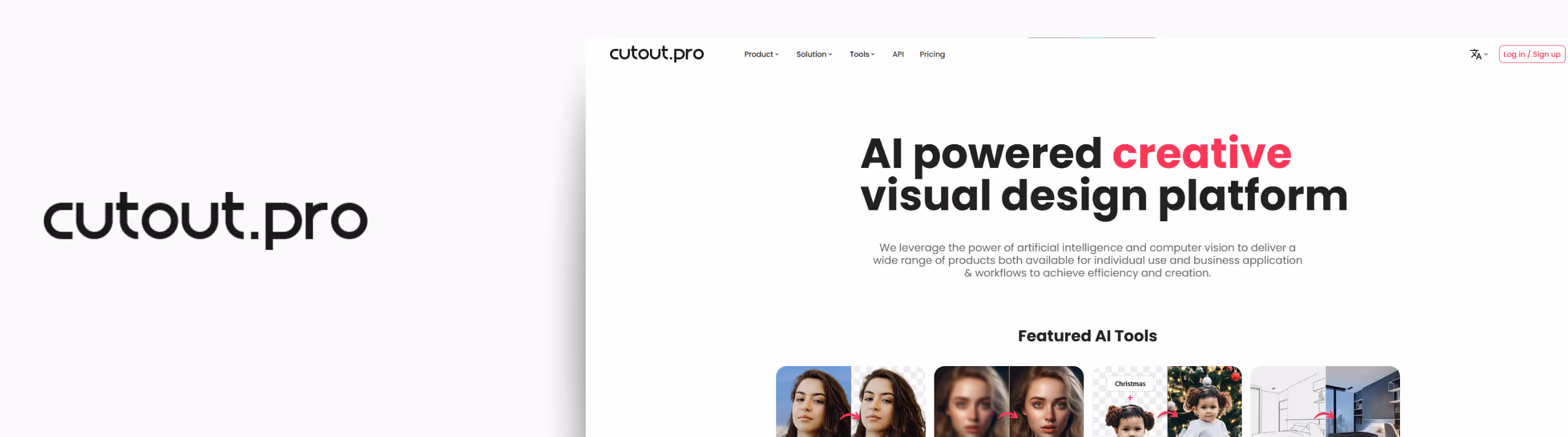 Cutout.pro website