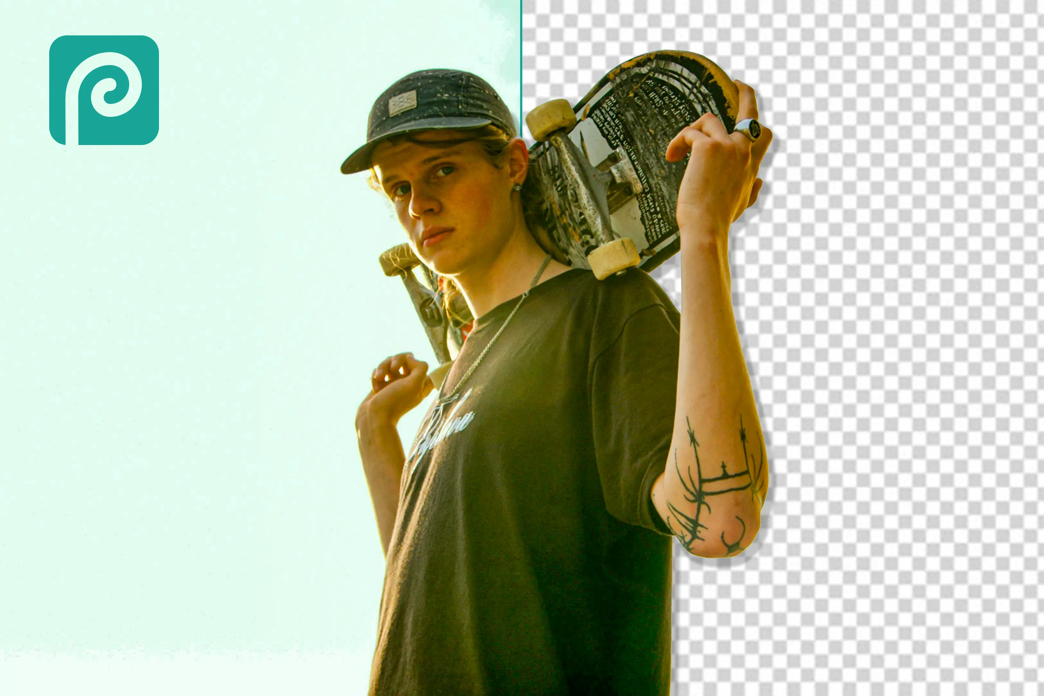 How to remove background in Photopea