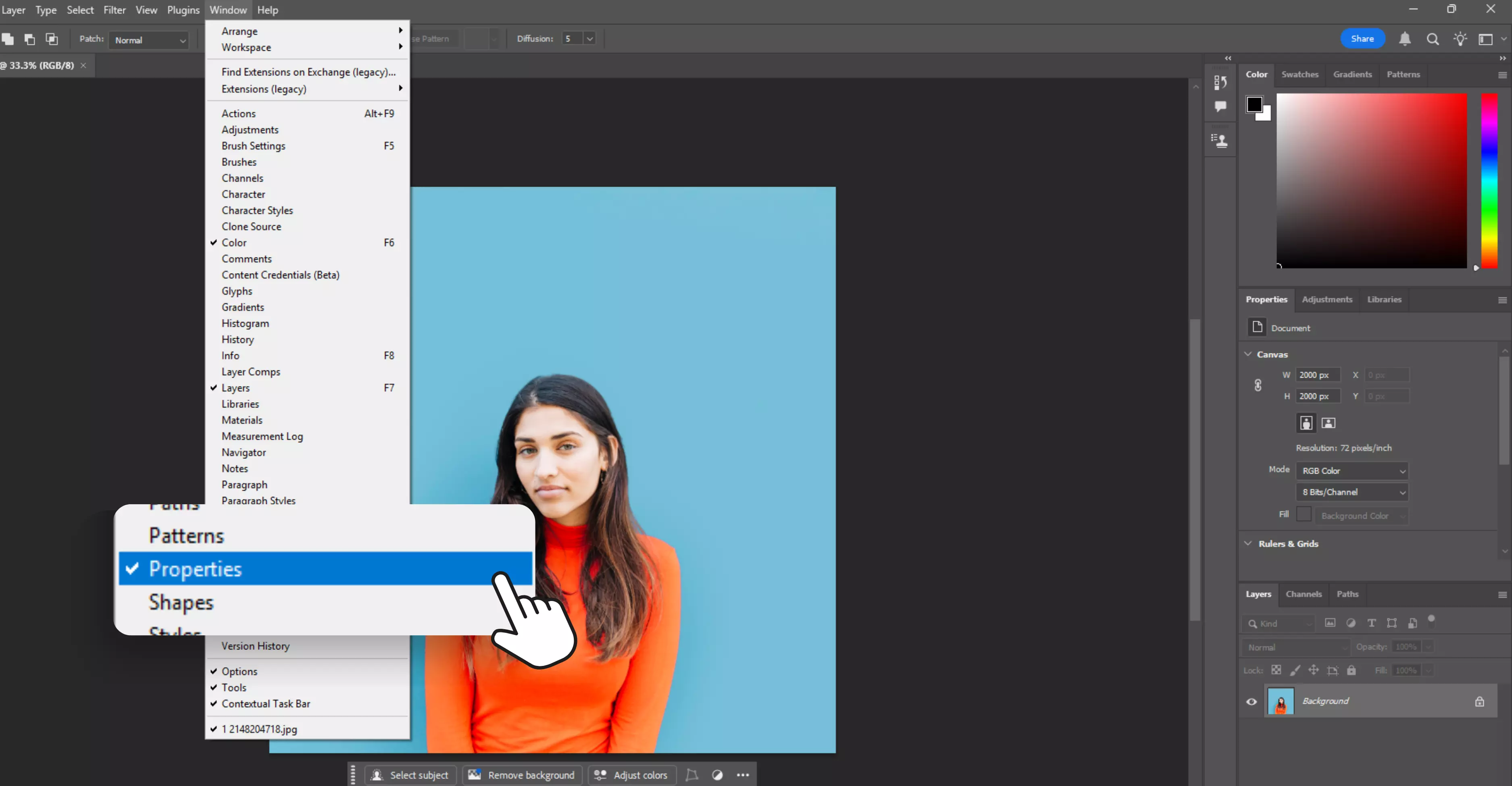 open it from the top menu by selecting Window