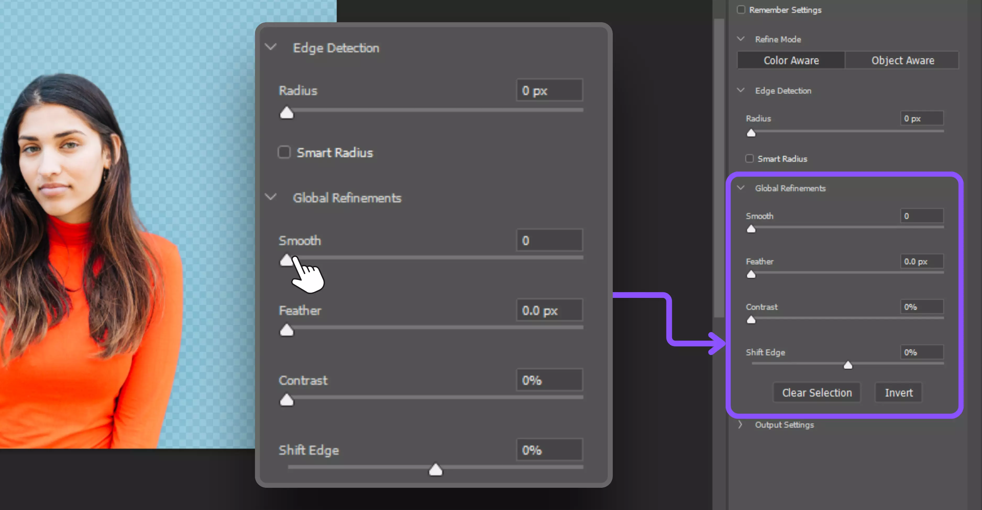 Click on Remove Background