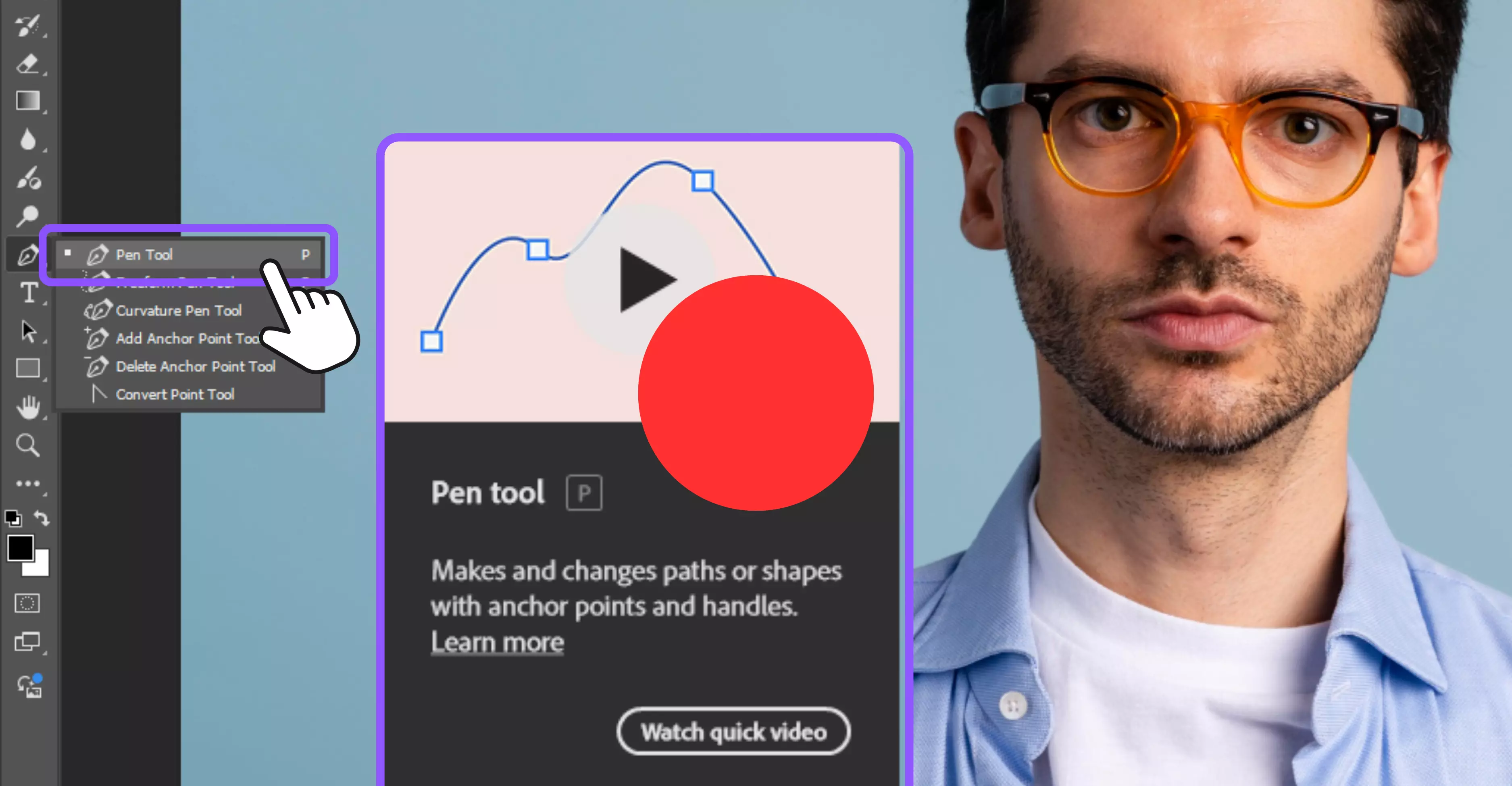 Select the Pen Tool from the toolbar