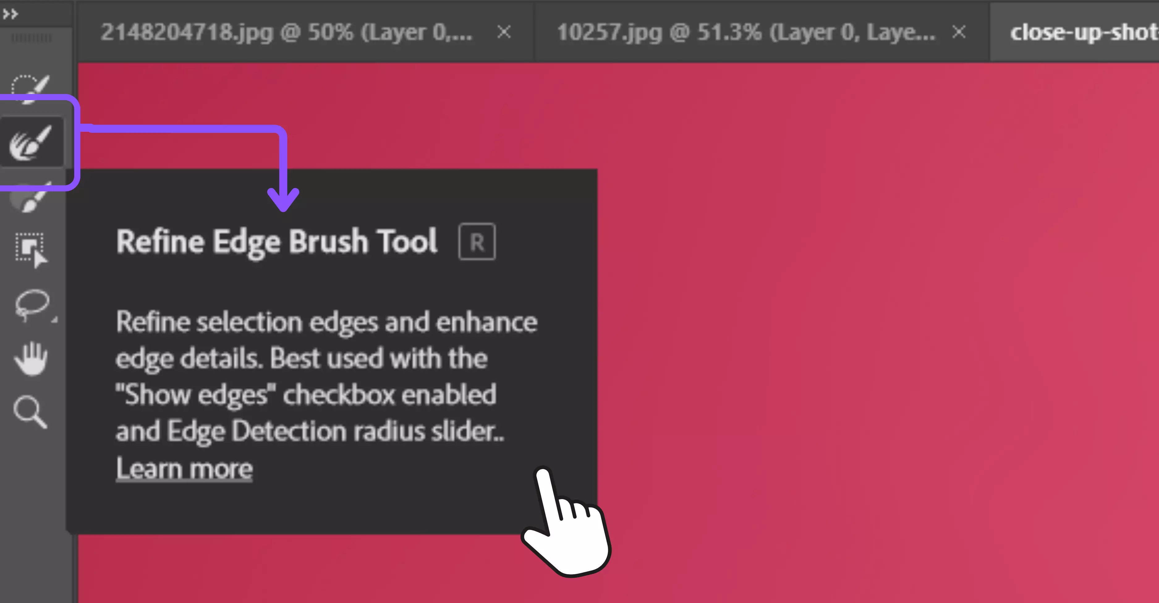Adjust the global refinement sliders