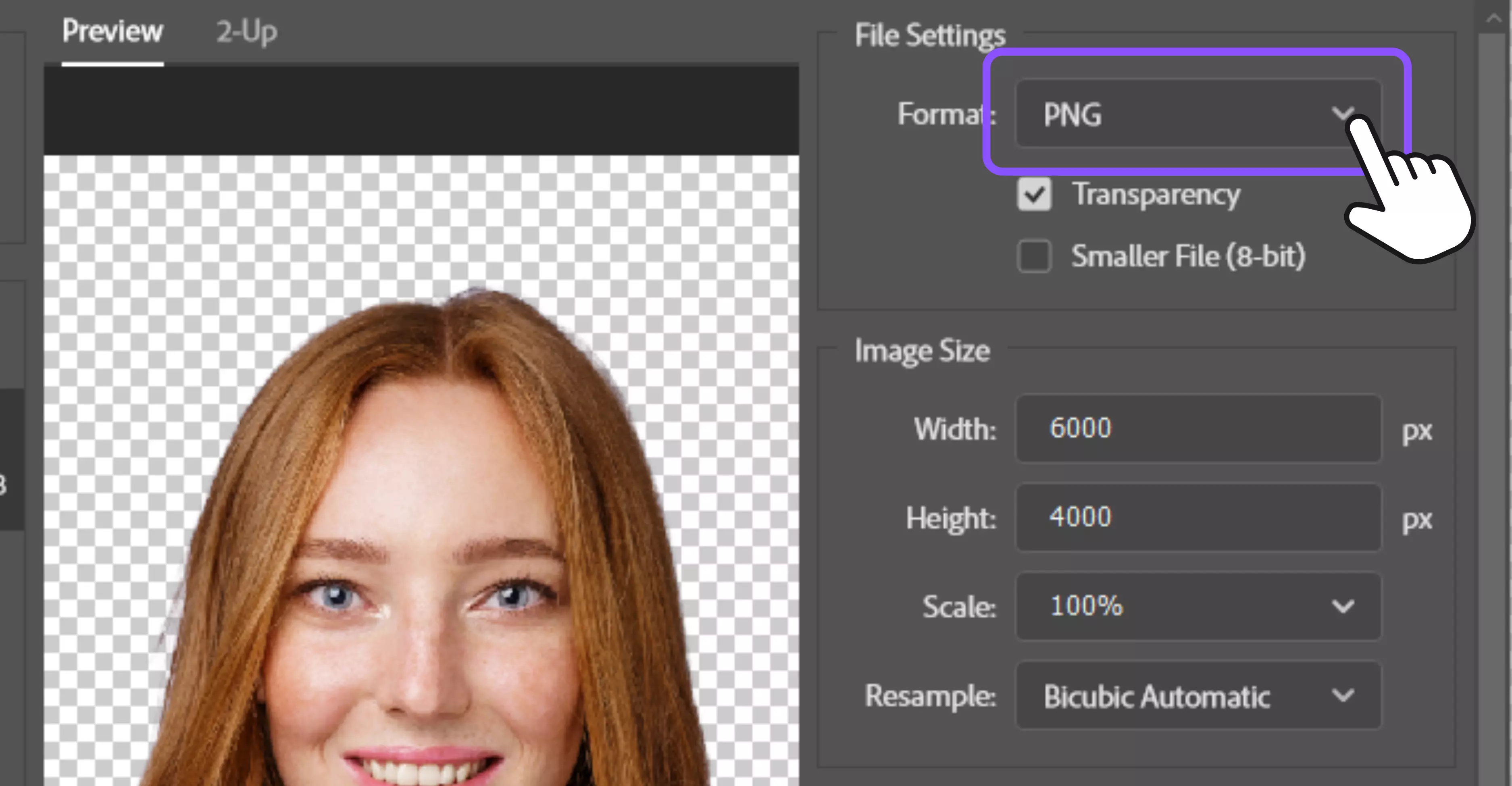 Save the file as PNG to keep transparency or PSD to preserve the editable mask