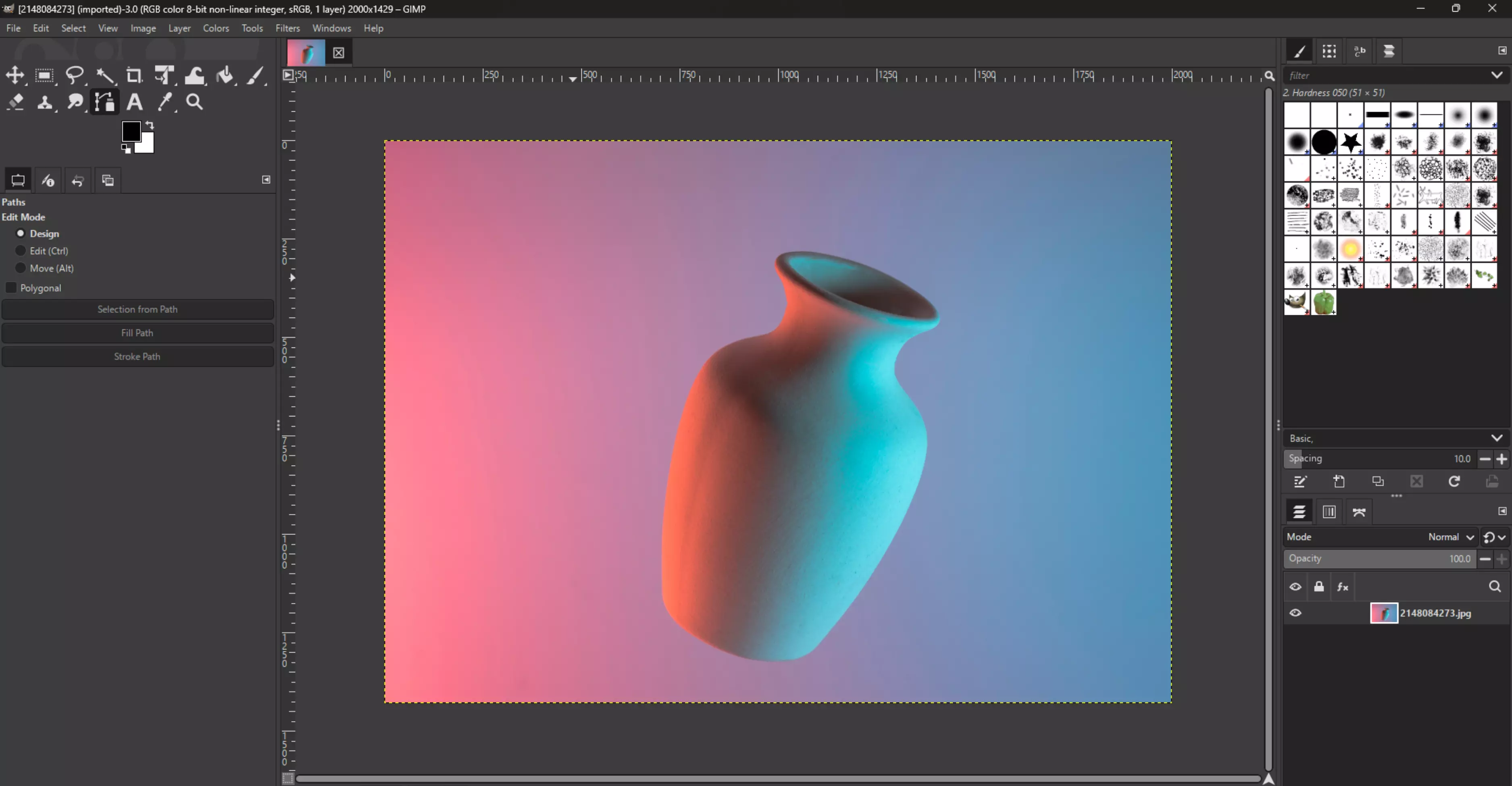 Open and pick the file you want to edit