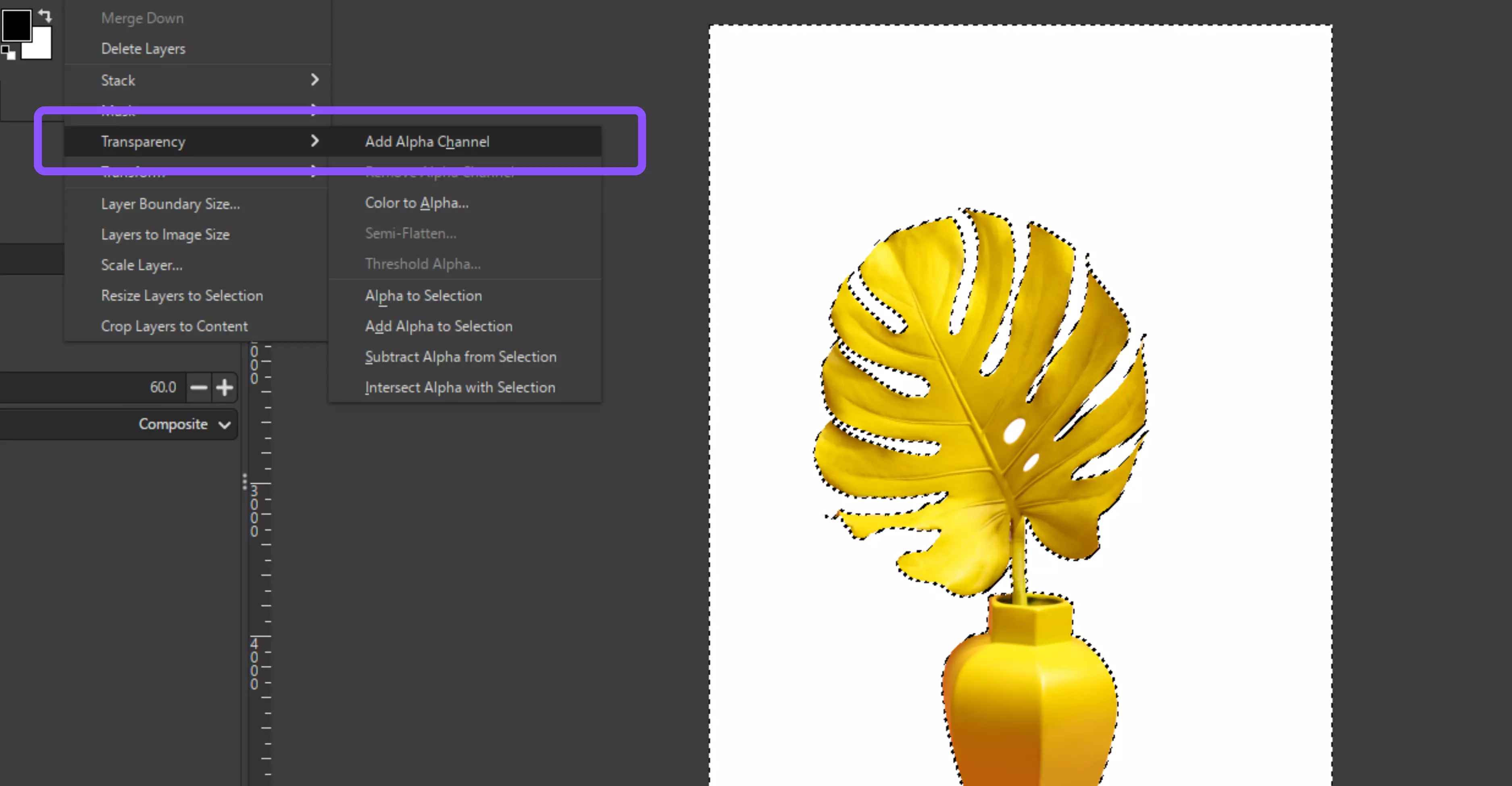 the Tool Options until the selection appears correct