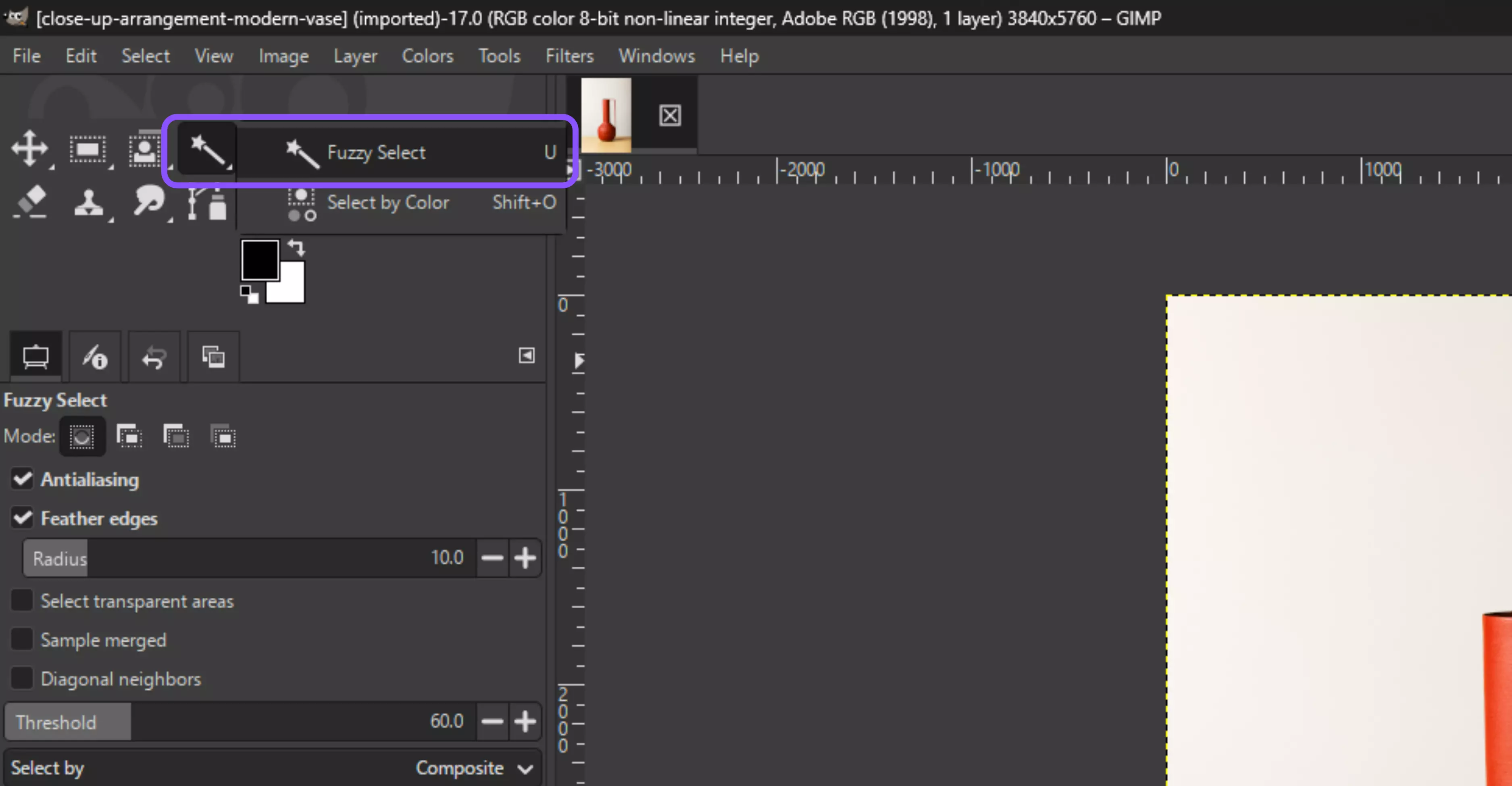Start with any selection method 