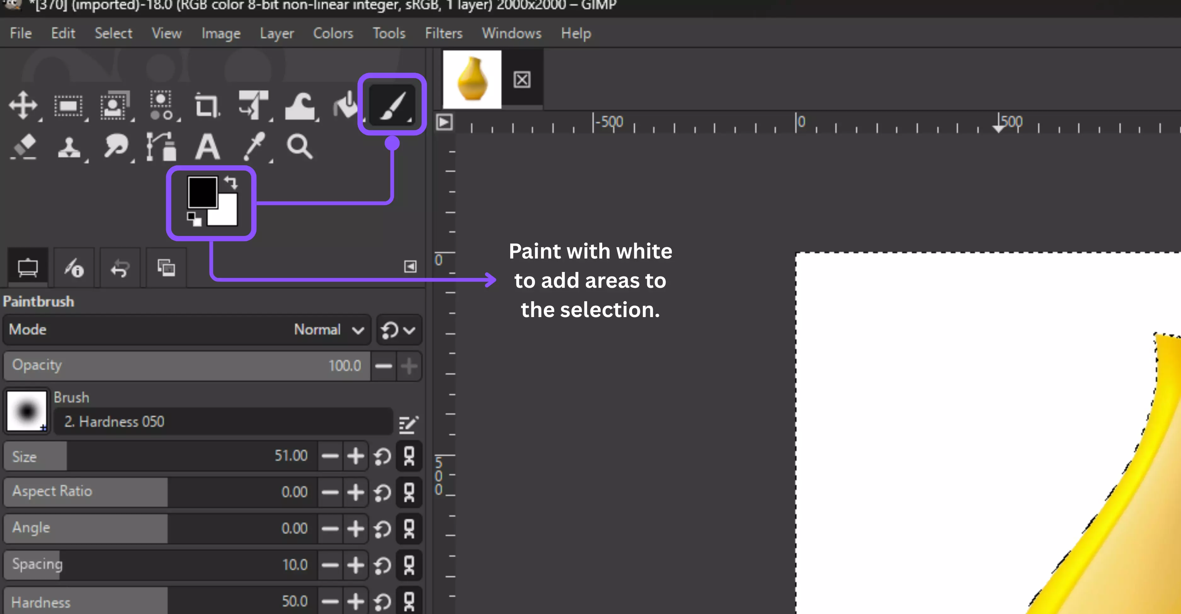 When you’re done with the selection