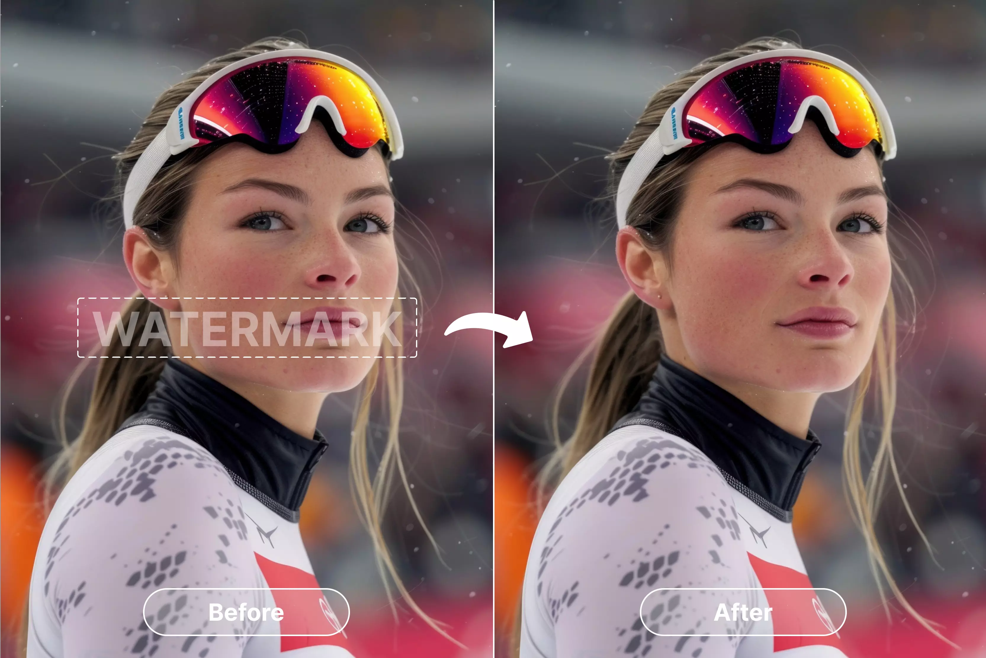 How to remove a photographer's watermark