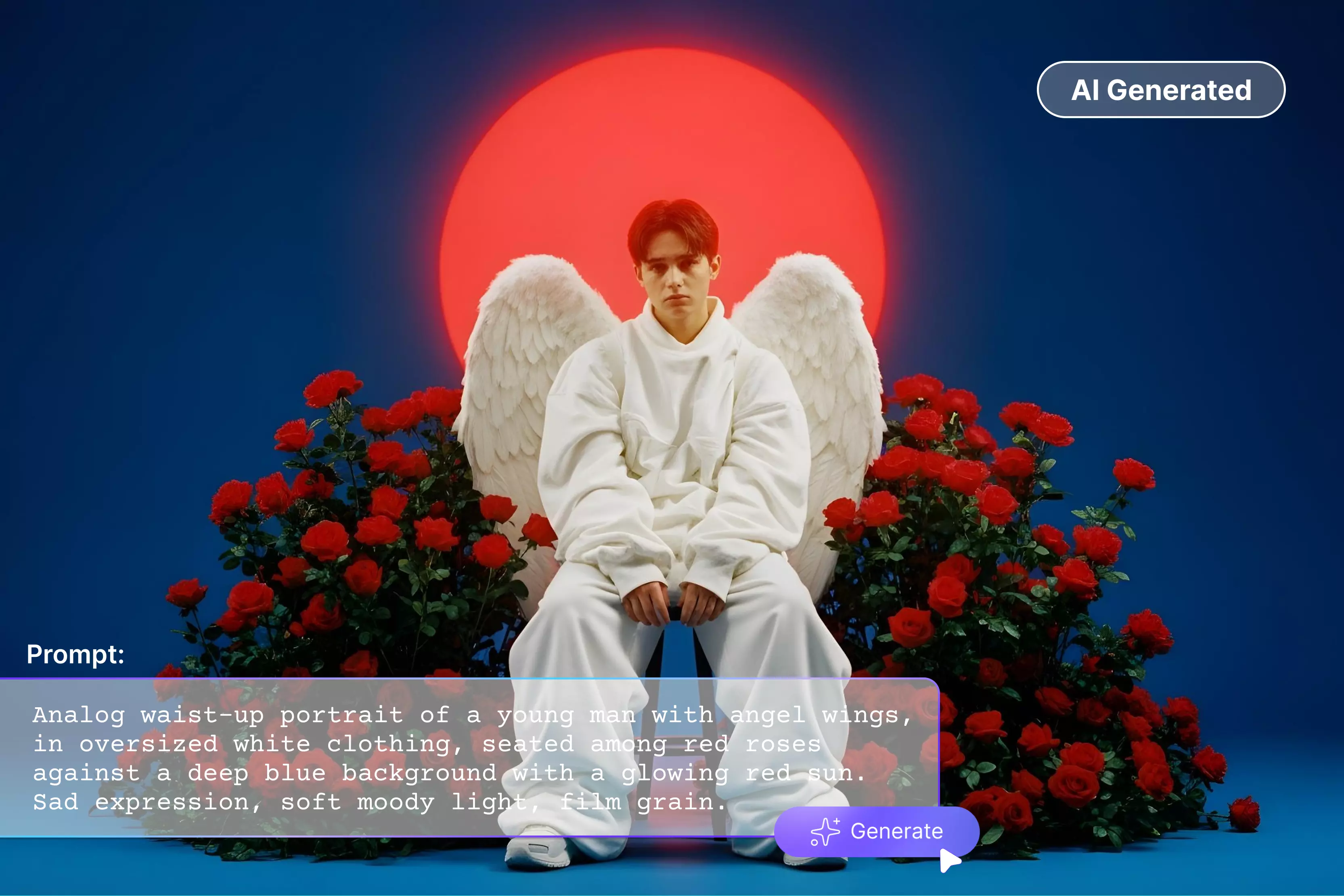 How to use an AI image generator with text prompts?