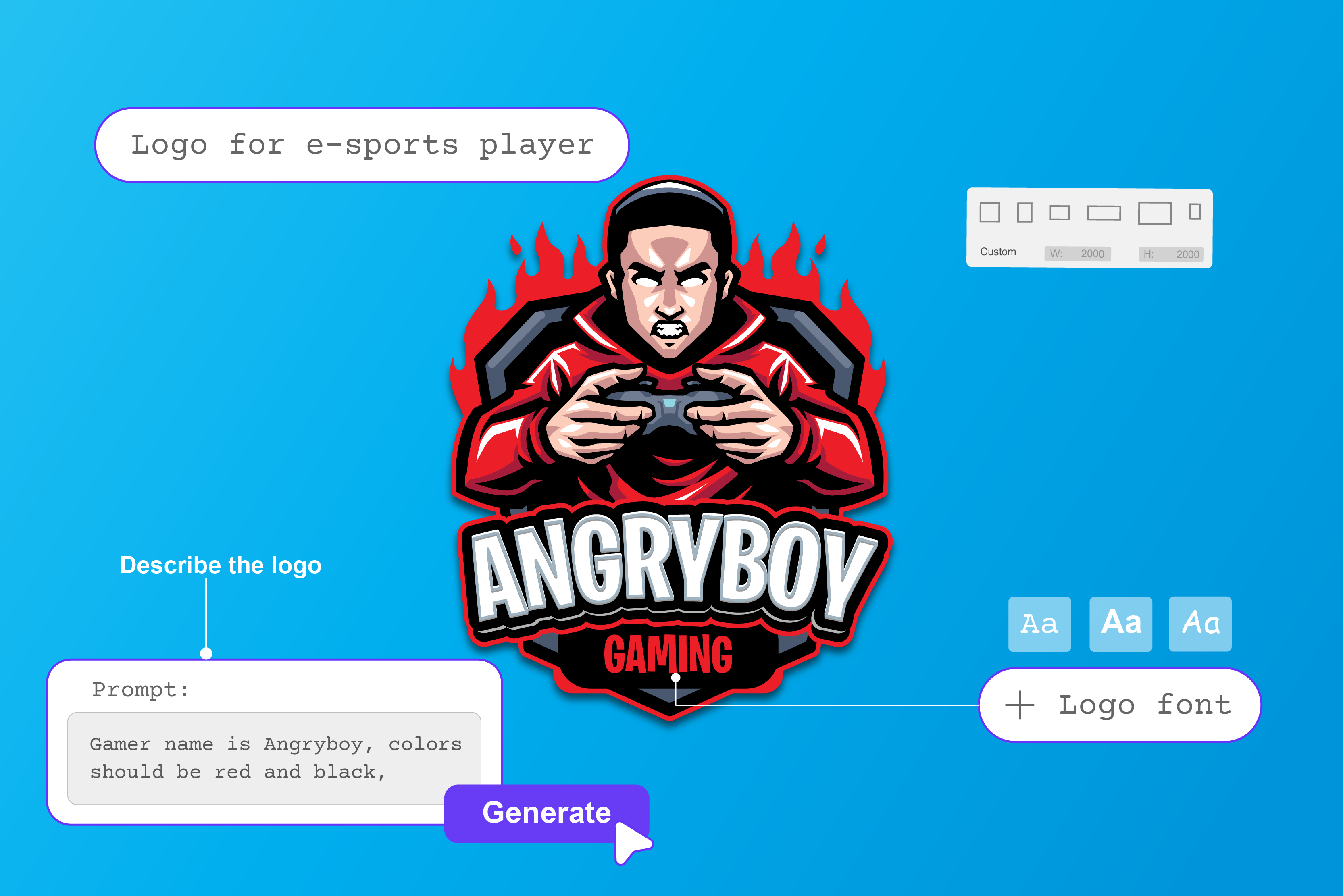 How does an AI logo generator work