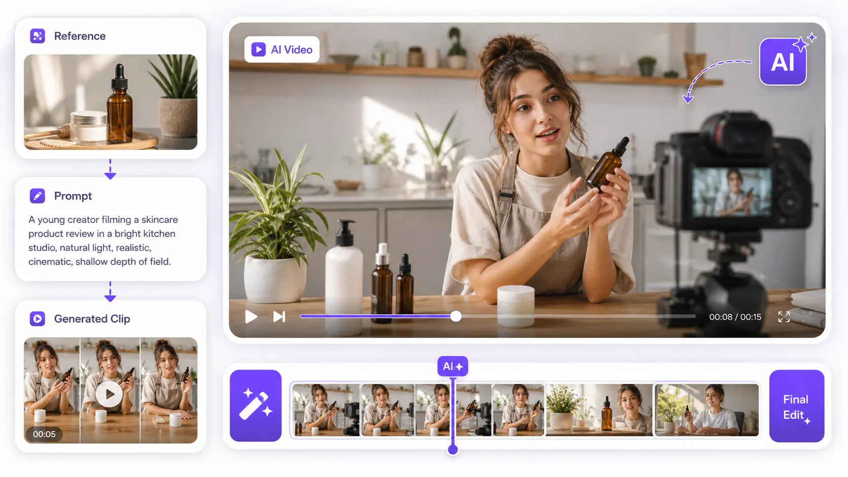 how to create realistic AI videos