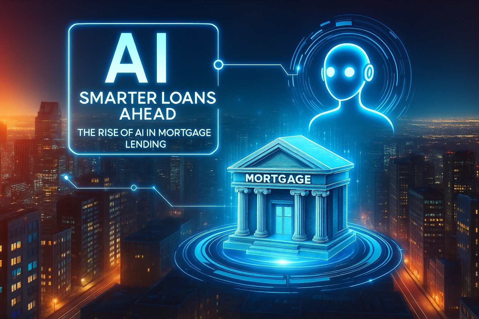 AI-generated mortgage technology concept