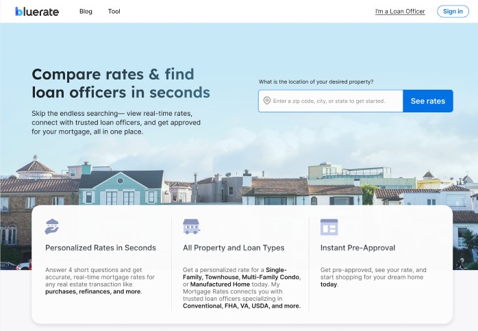 Bluerate AI Mortgage Marketplace