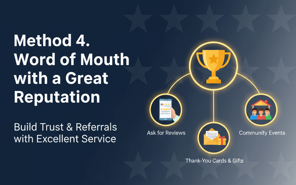 Method 4. Word of Mouth with a Great Reputation