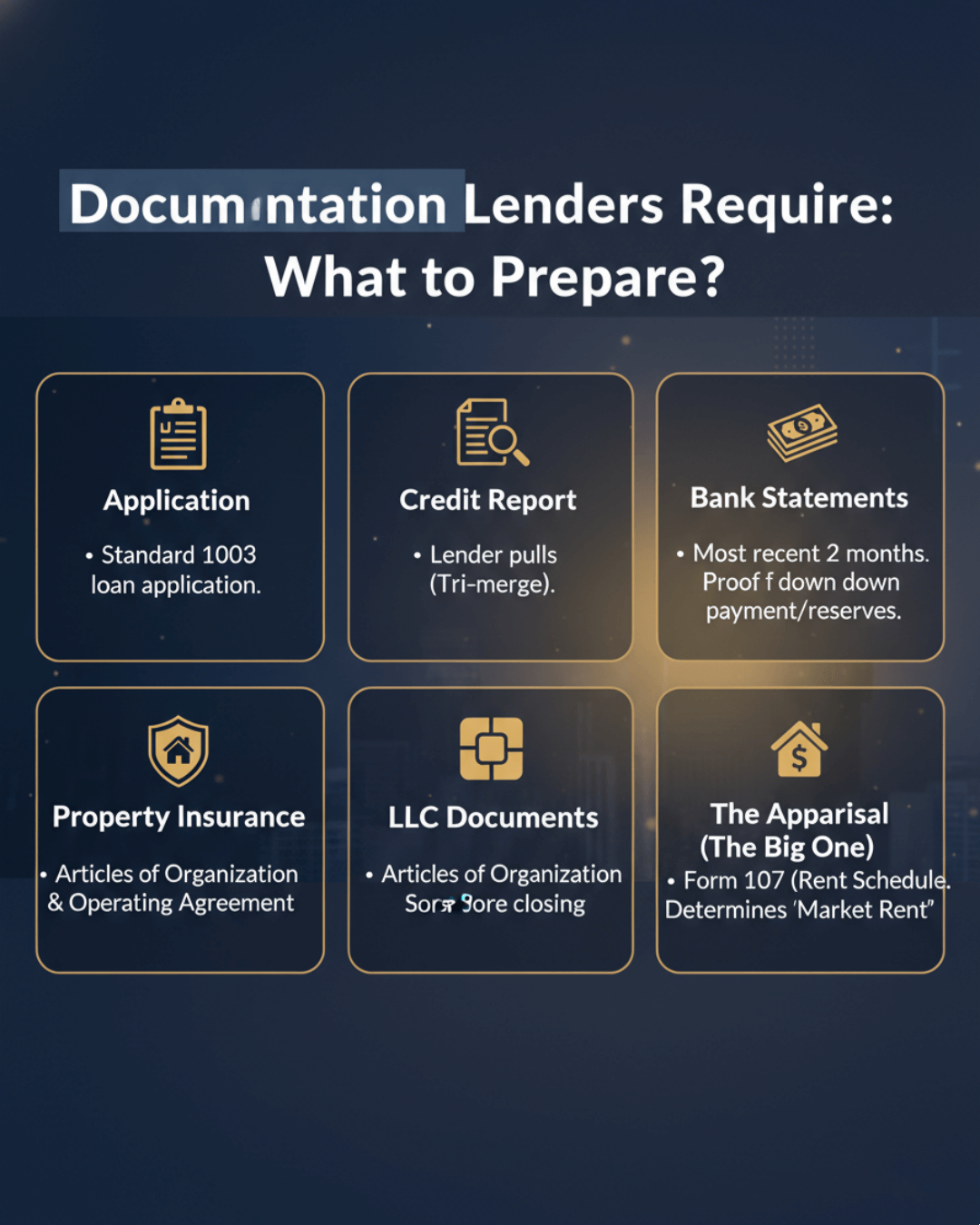 Documentation Lenders Require: What to Prepare?