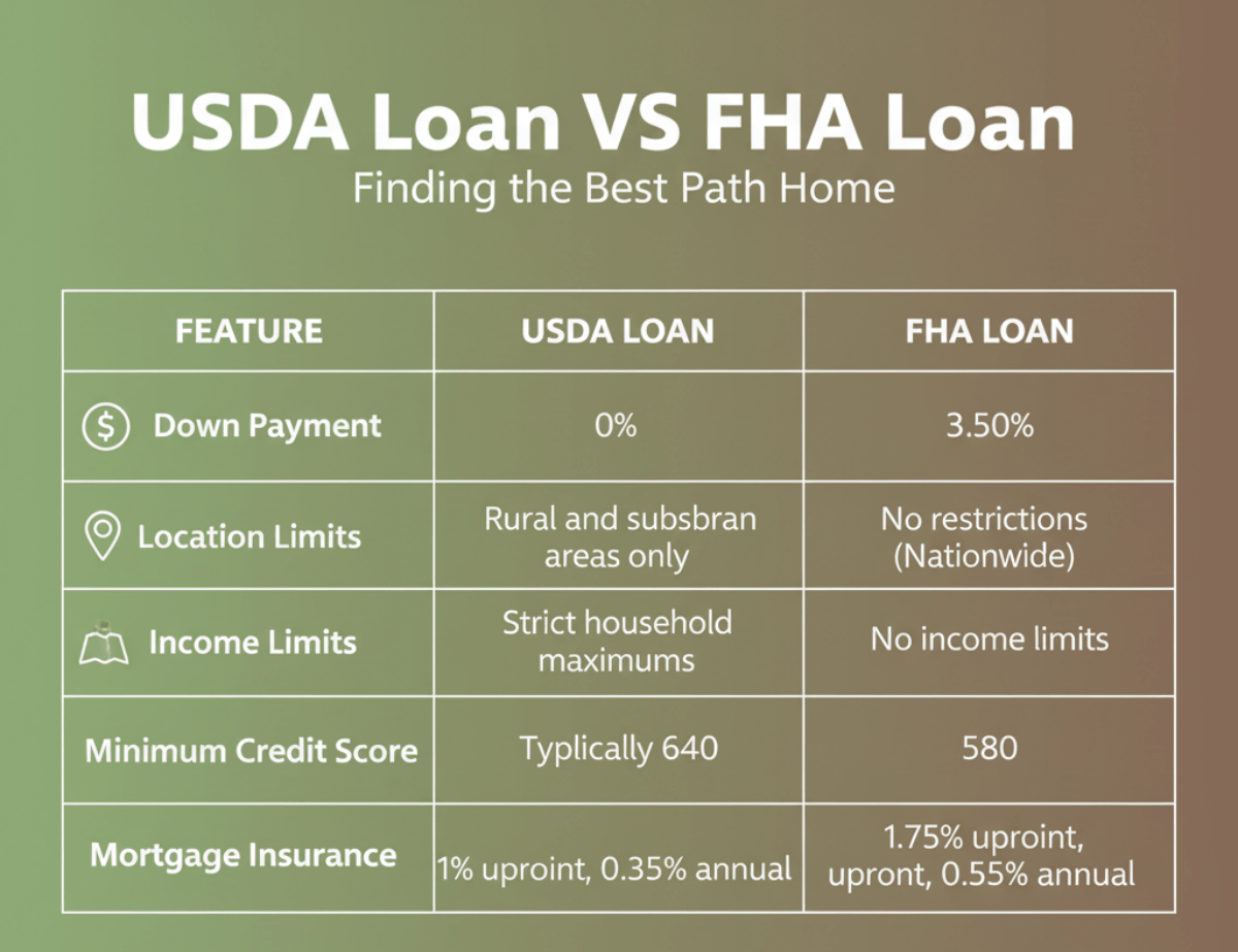 USDA Loan VS FHA Loan