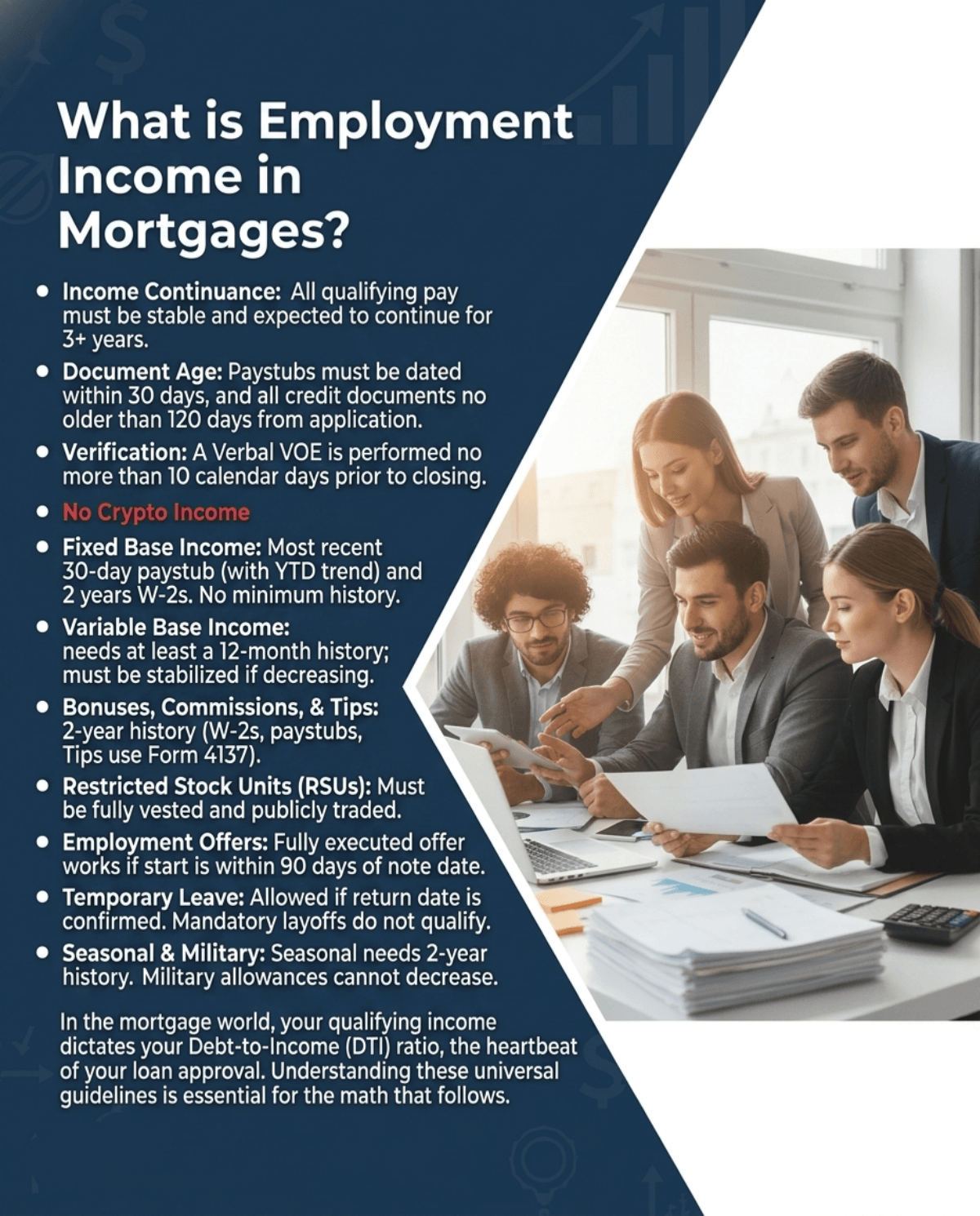 What is Employment Income in Mortgages?