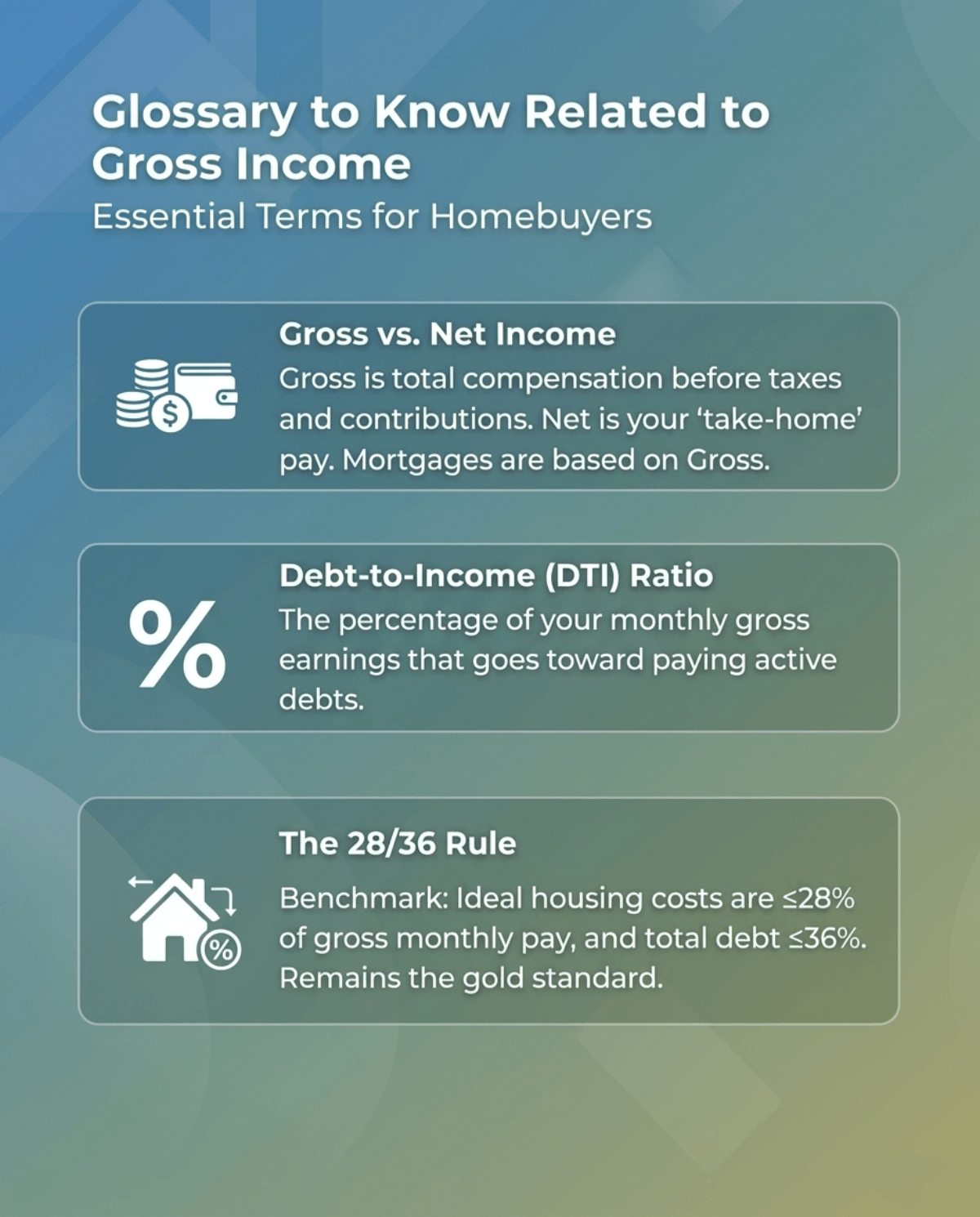 Glossary to Know Related to Gross Income