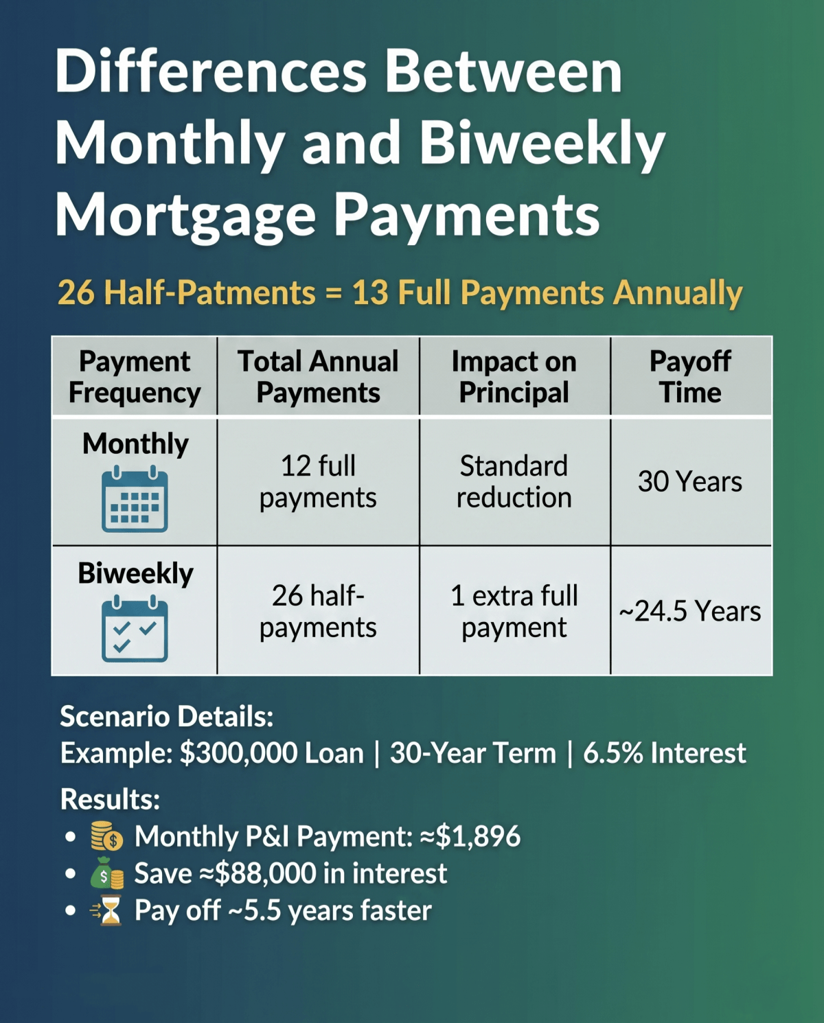 Differences Between Monthly and Biweekly Mortgage Payments