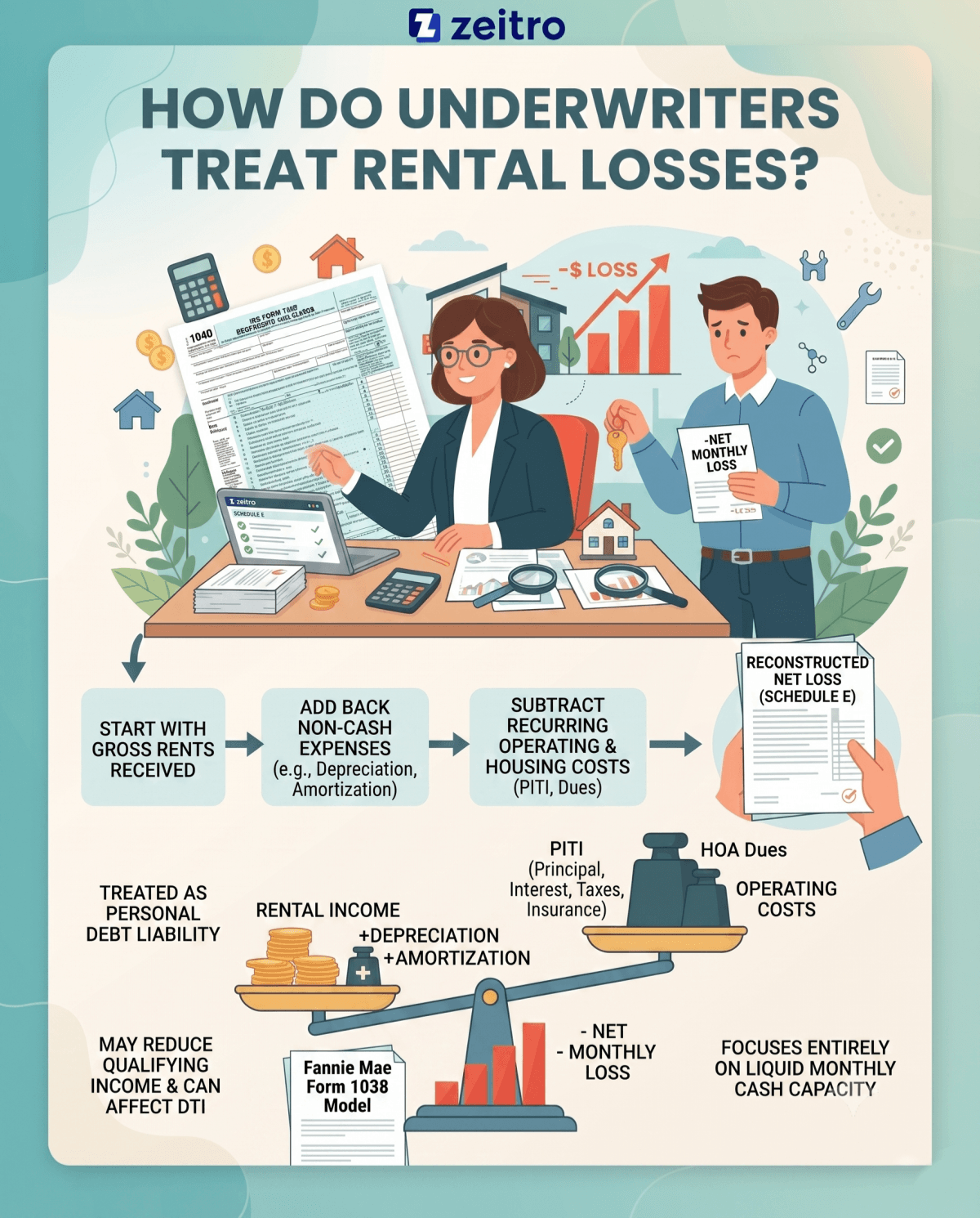How Do Underwriters Treat Rental Losses?
