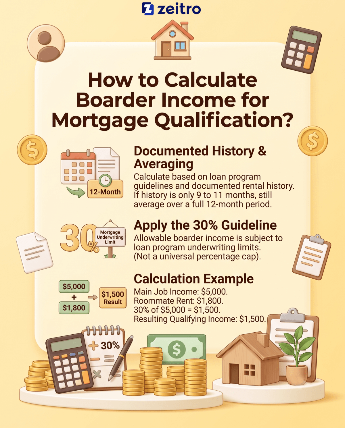 How to Calculate Boarder Income for Mortgage Qualification?