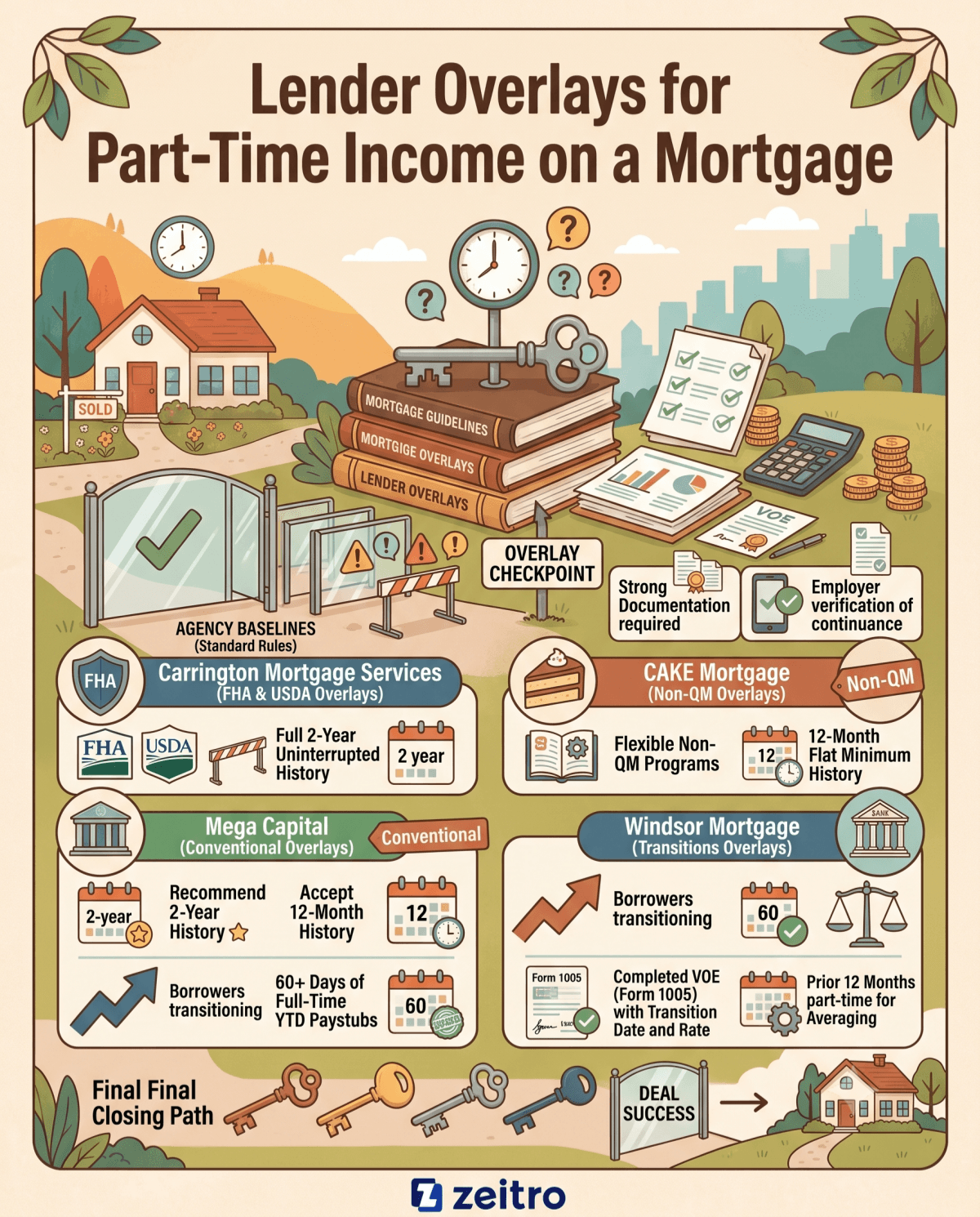 Lender Overlays for Part-Time Income on a Mortgage