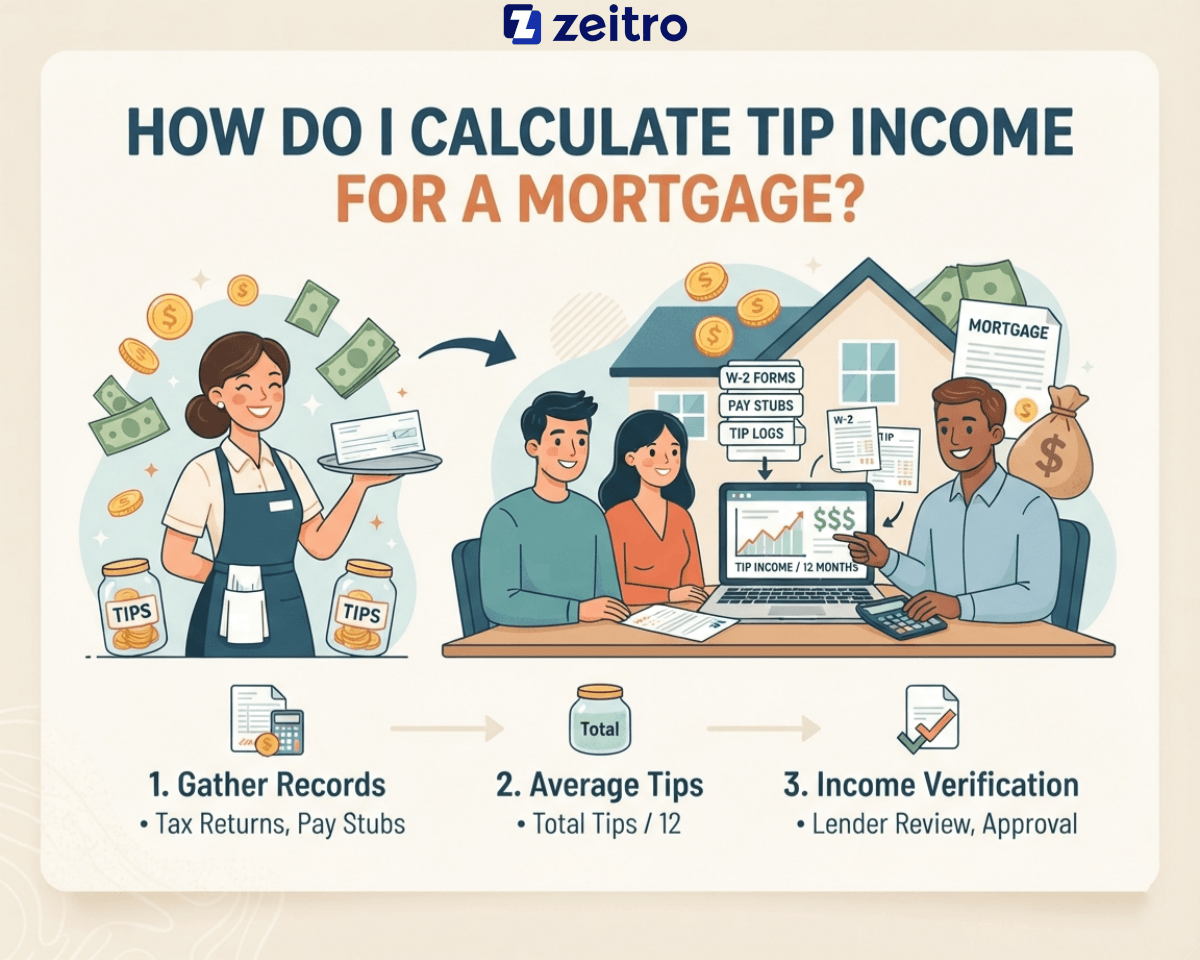 How Do I Calculate Tip Income for a Mortgage?