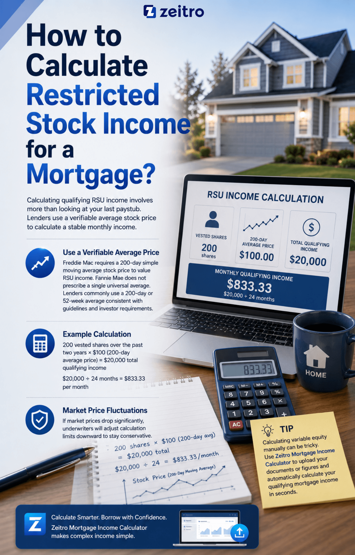 How to Calculate Restricted Stock Income for a Mortgage?