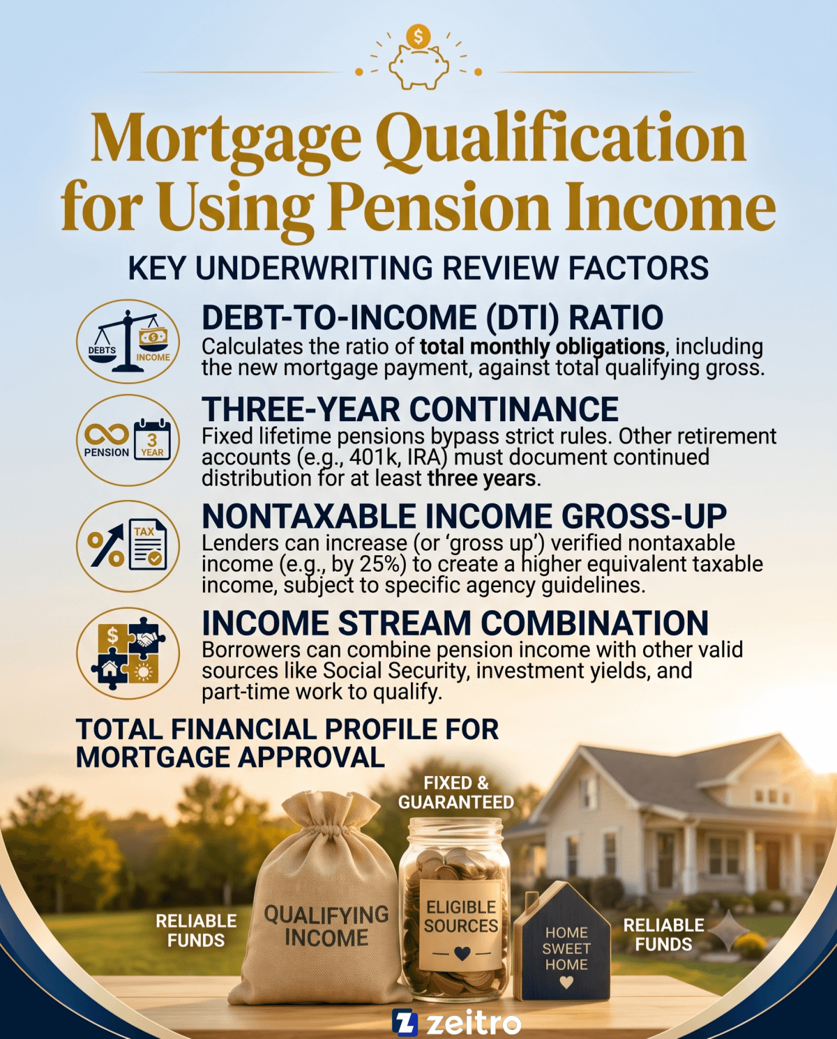 Mortgage Qualification for Using Pension Income