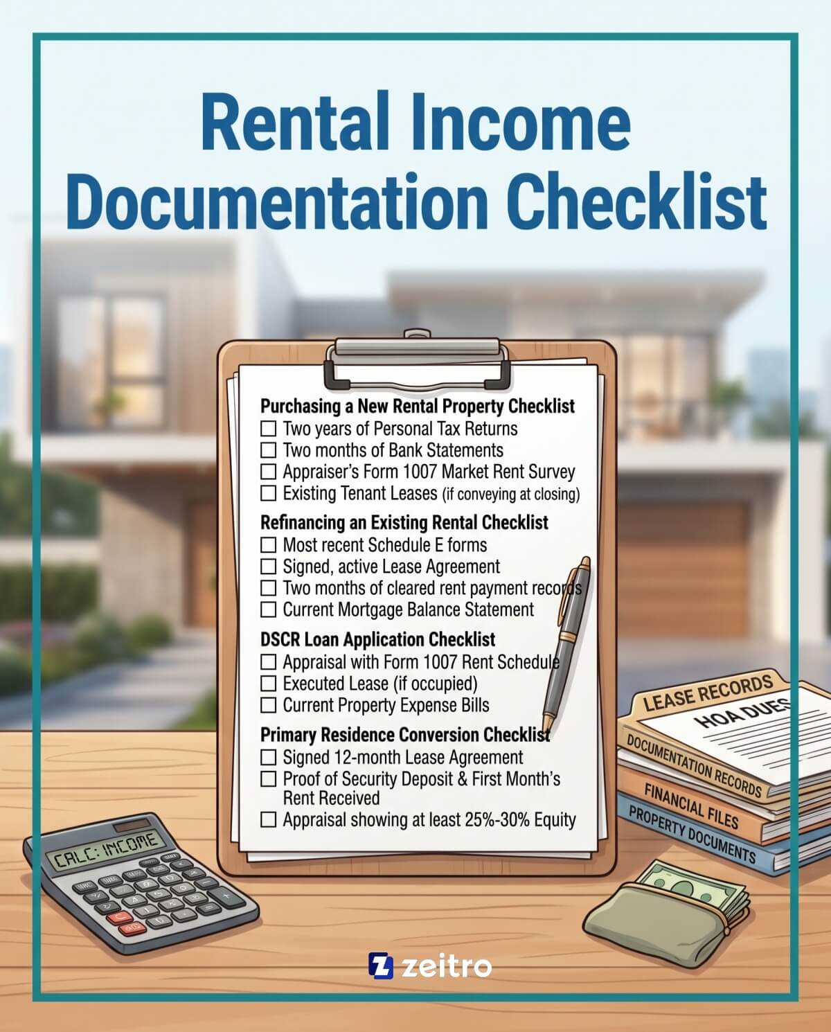 Rental Income Documentation Checklist