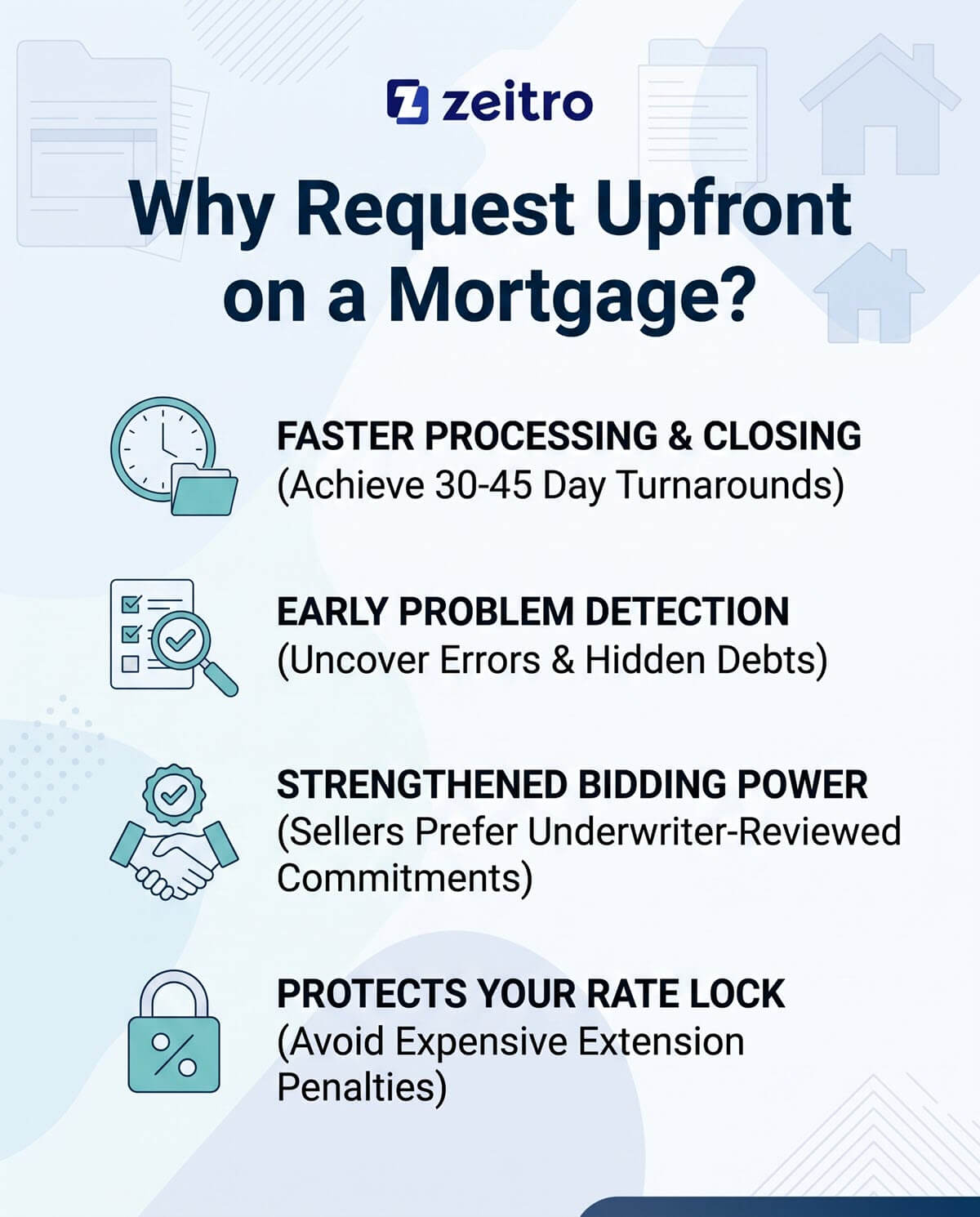 Why Request Upfront on a Mortgage?