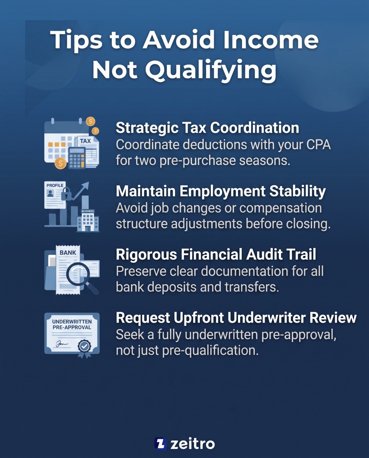 Tips to Avoid Income Not Qualifying