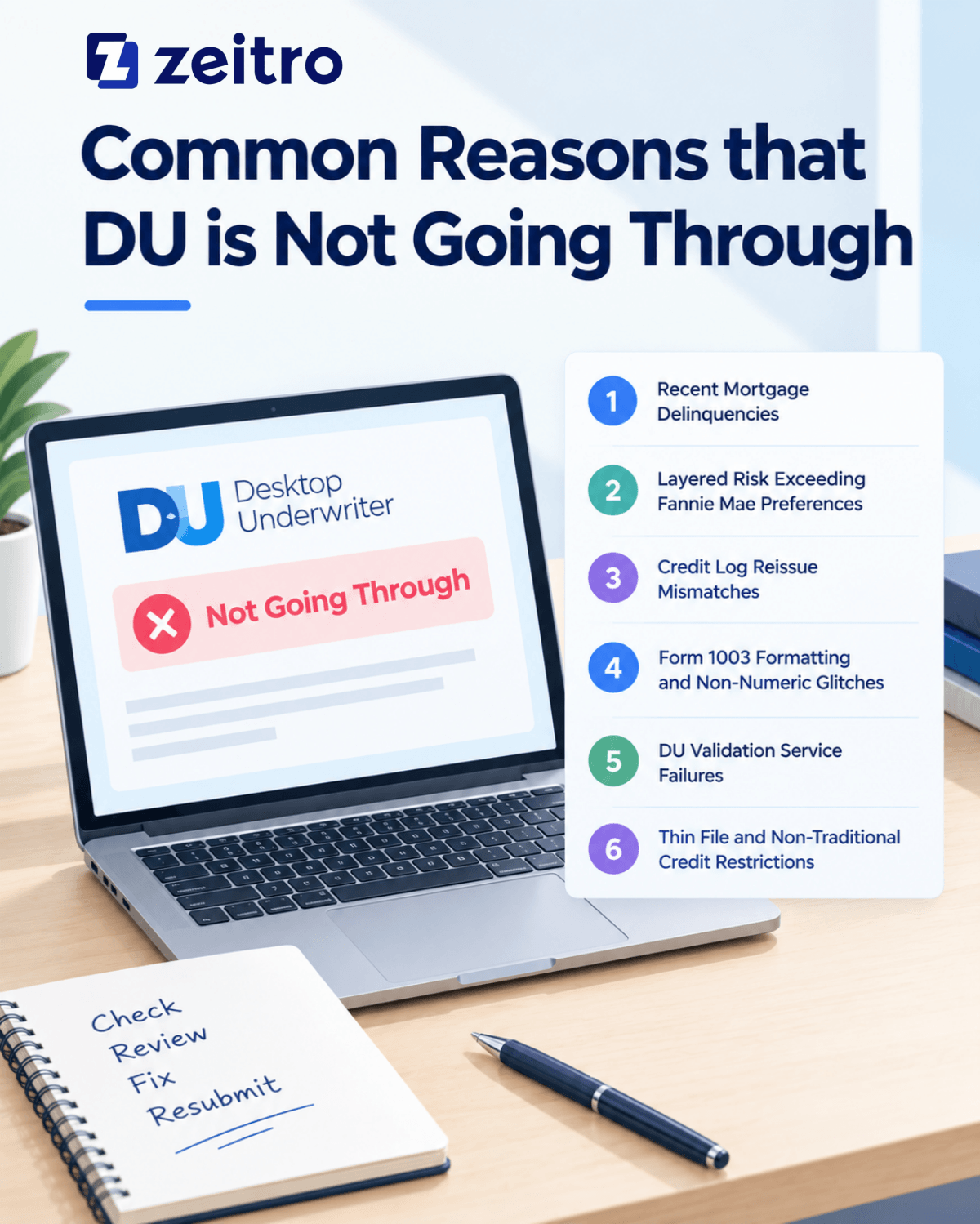 Common Reasons that DU is Not Going Through