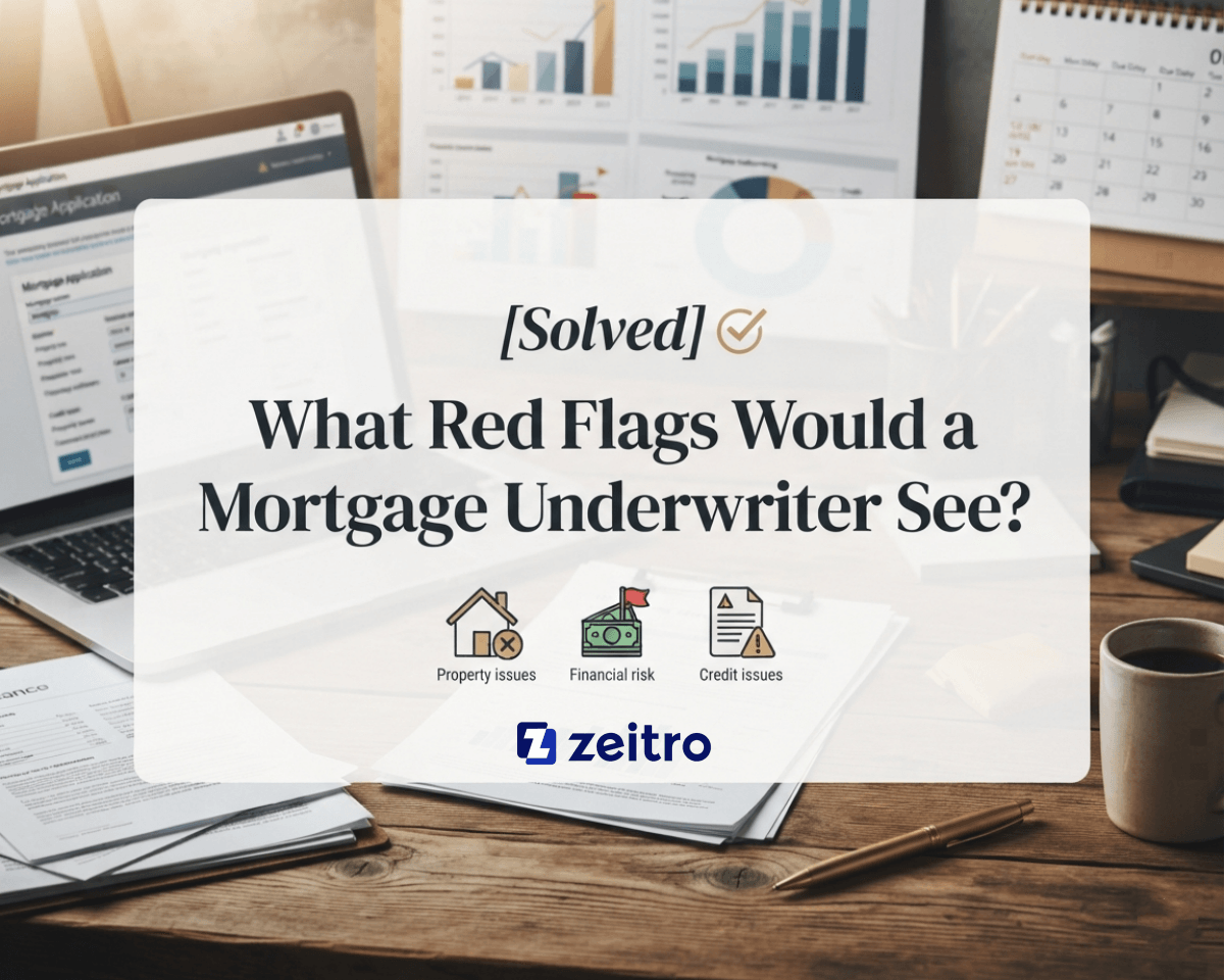 [Solved] What Red Flags Would a Mortgage Underwriter See?