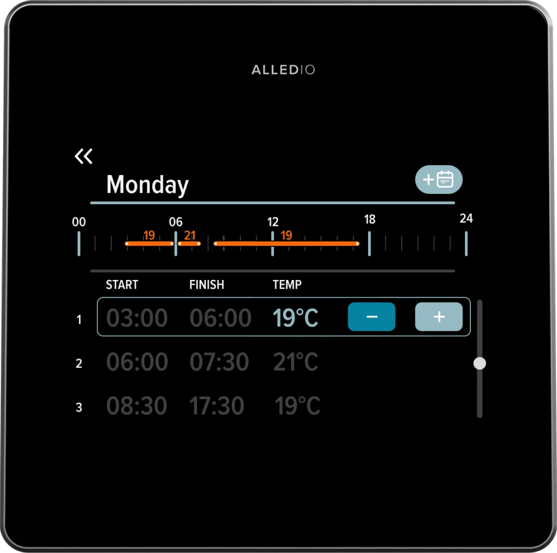 Alledio OEM Room Controller scheduling