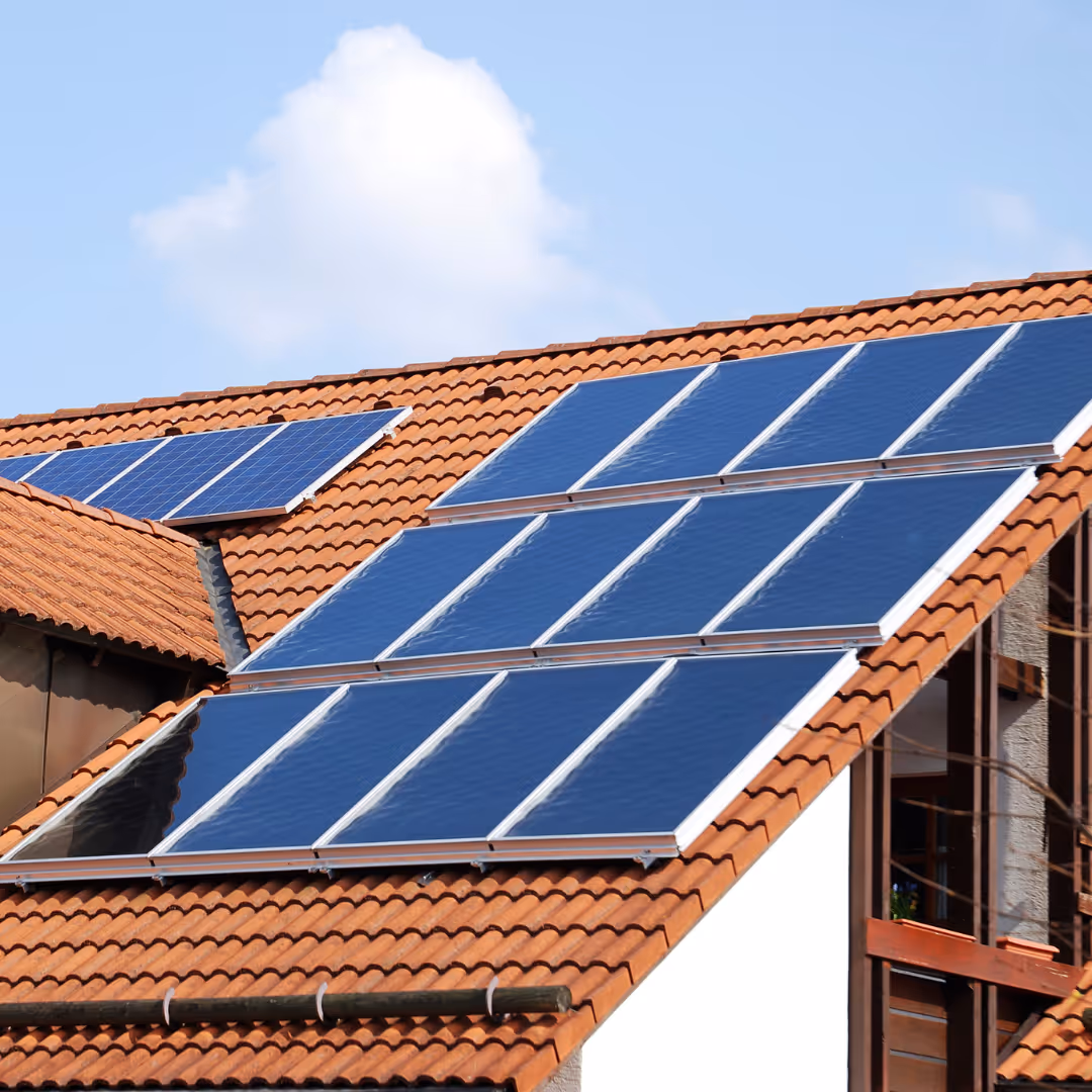 Roof of residential house