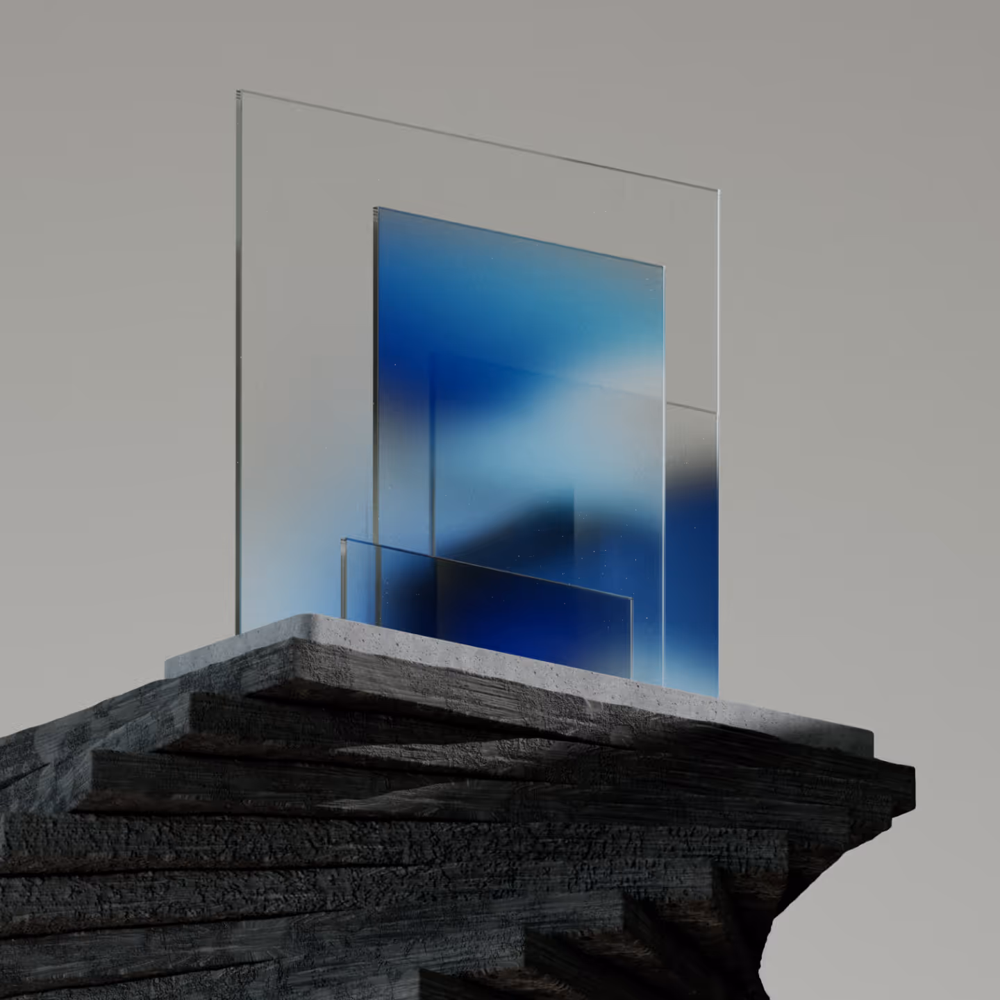 Square Gradient Blue