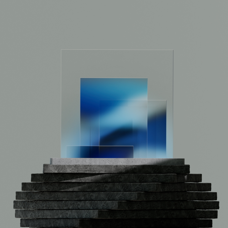 Square Gradient Blue
