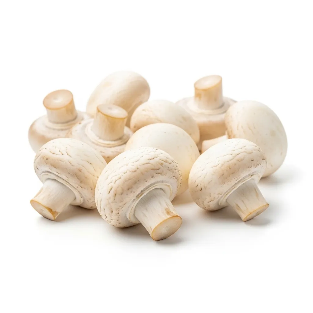 Mushrooms (White Button) ingredient nutrition, cost, sustainability, and supply chain data — Journey AI by Journey Foods