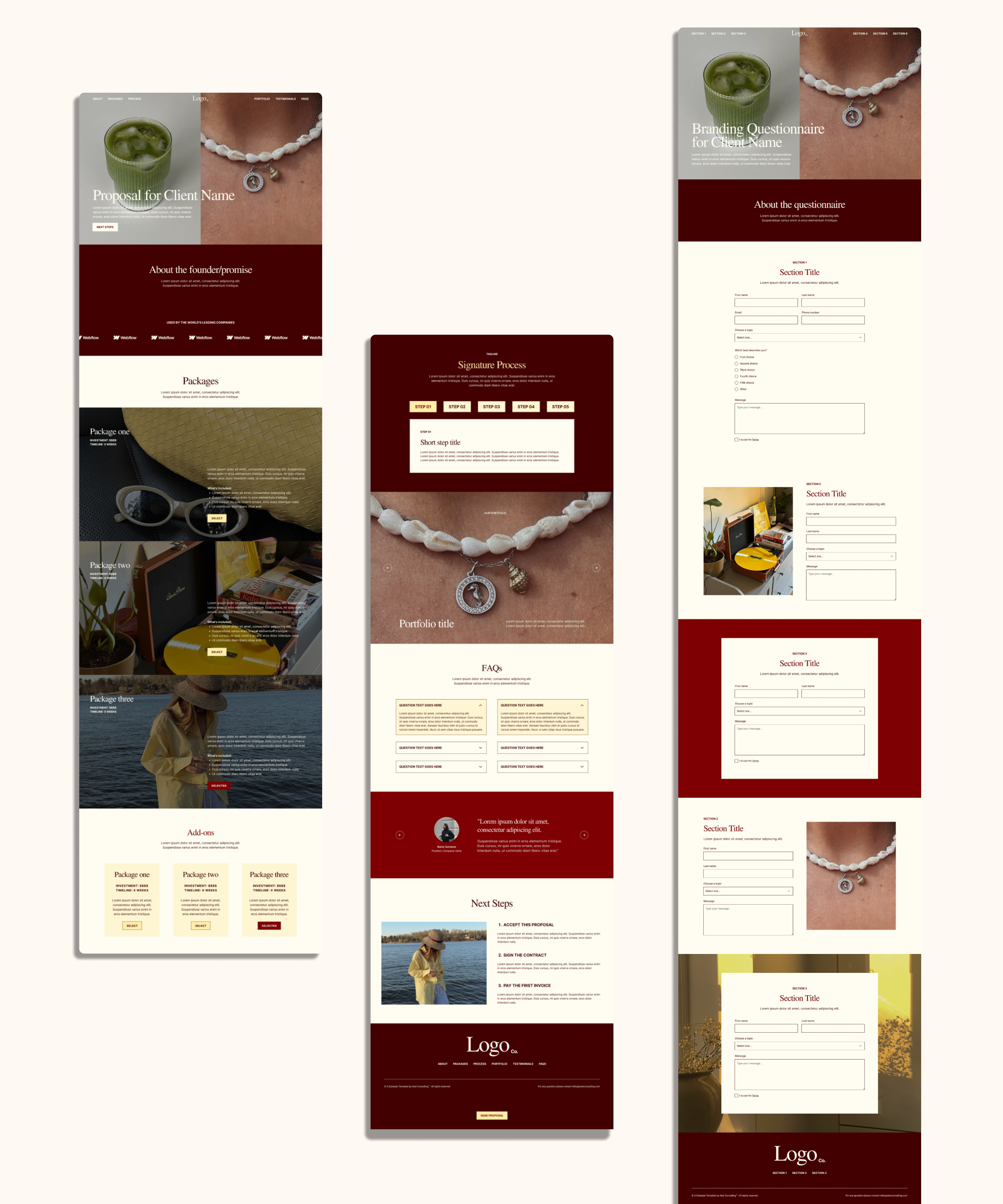 The Florence Dubsado Proposal + Questionnaire Bundle