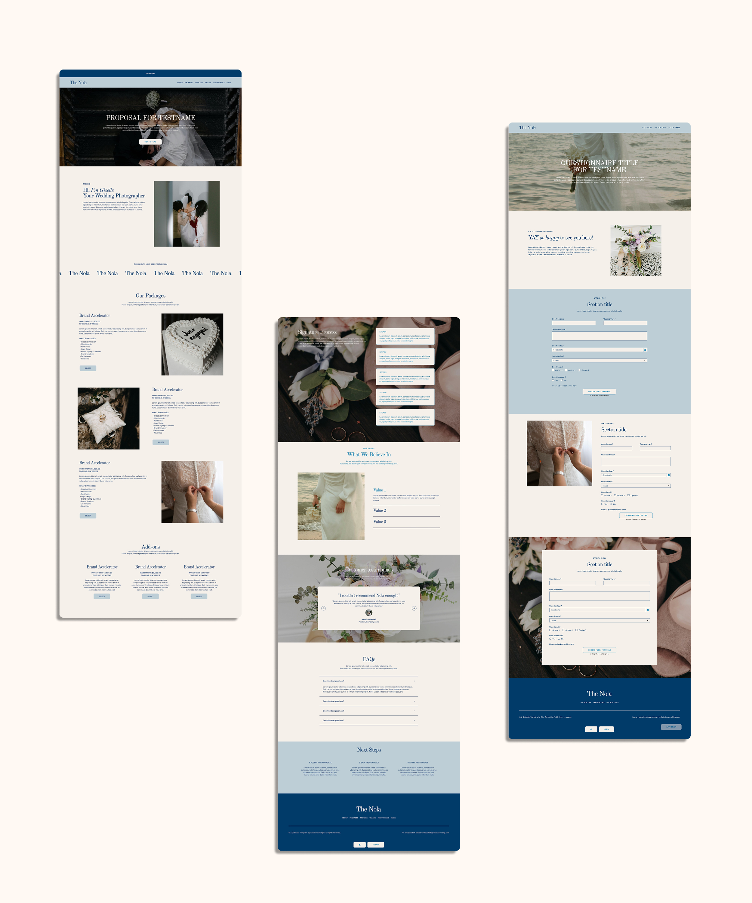 The Nola Dubsado Proposal + Questionnaire Bundle