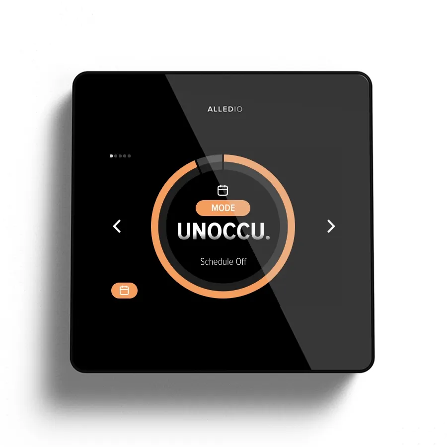 Unoccupied/away schedule on an OEM wall UI flush mount