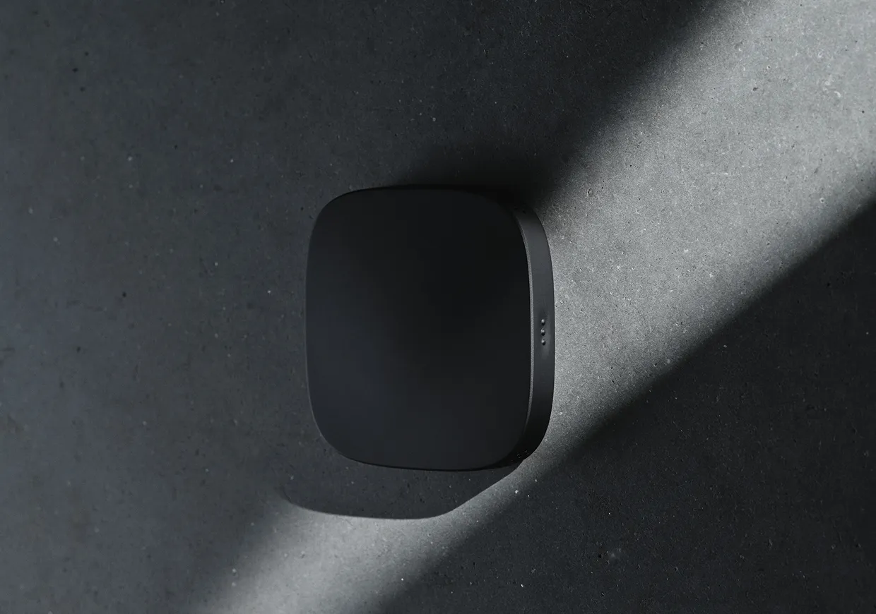 OEM BACnet wall multi-sensor IAQ in black, wall-mounted
