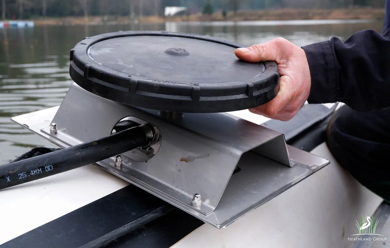 disc membrane diffusers for lake aeration