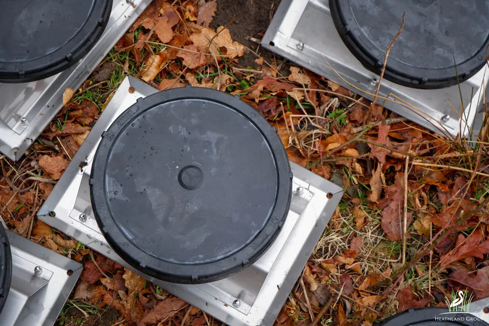 disc membrane diffusers for lake aeration