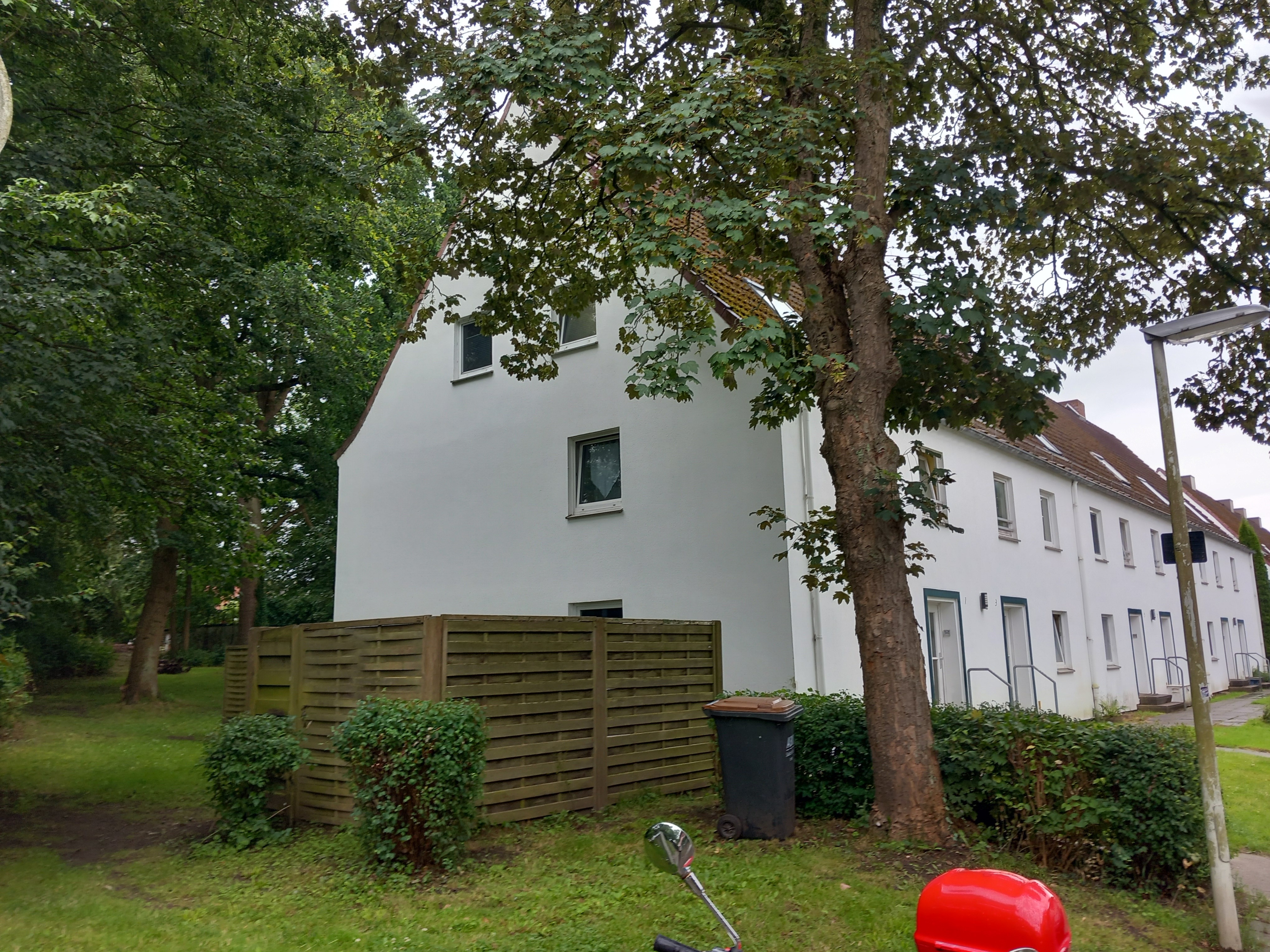 Terrassenblick auf den Gemeinschaftsgarten