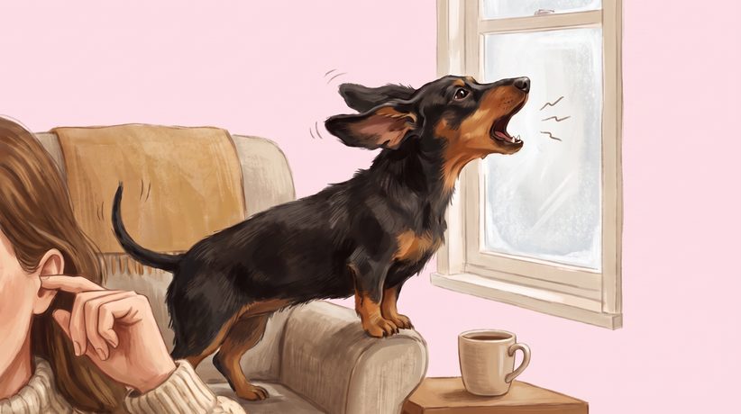 Hund gestresst in einer Alltagssituation