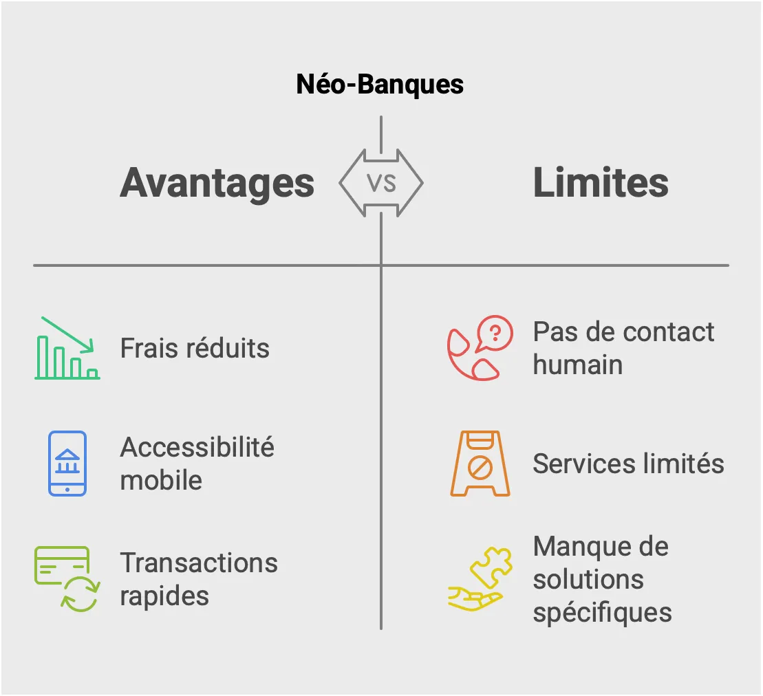 Avantages et limites des Néo-banques