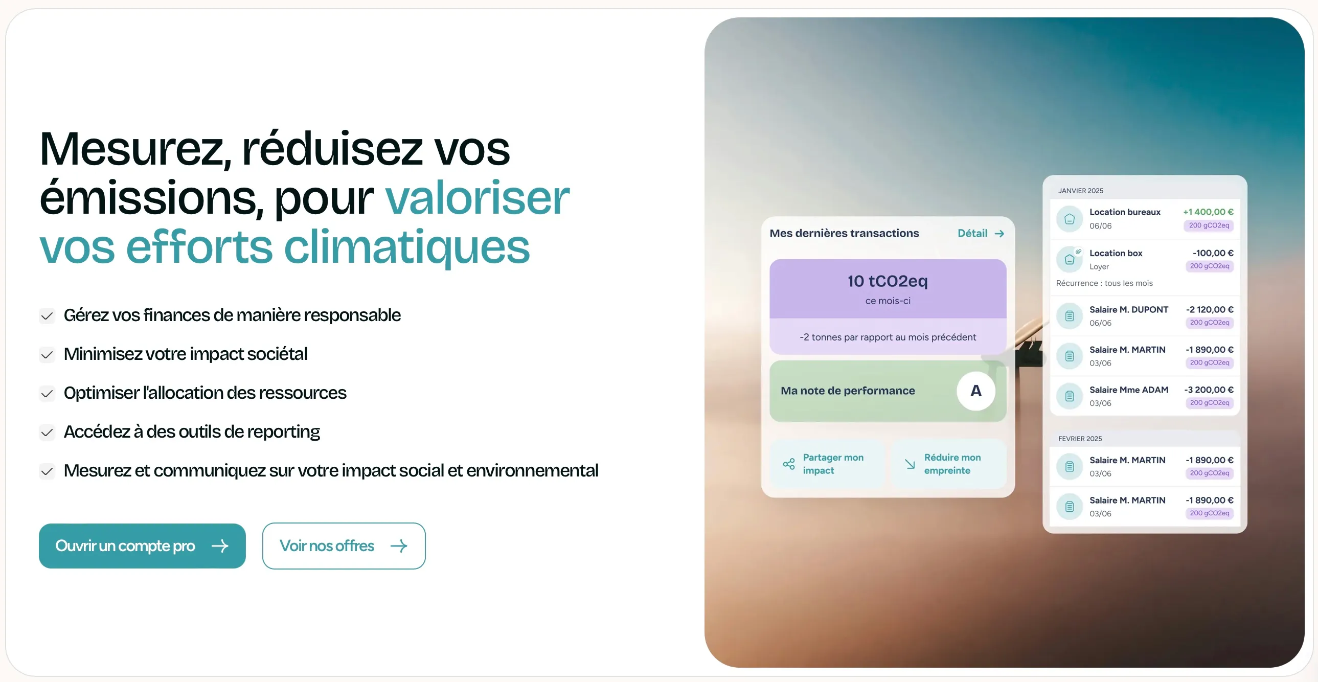 Mesurez, réduisez vos émissions, pour valoriser vos efforts climatiques